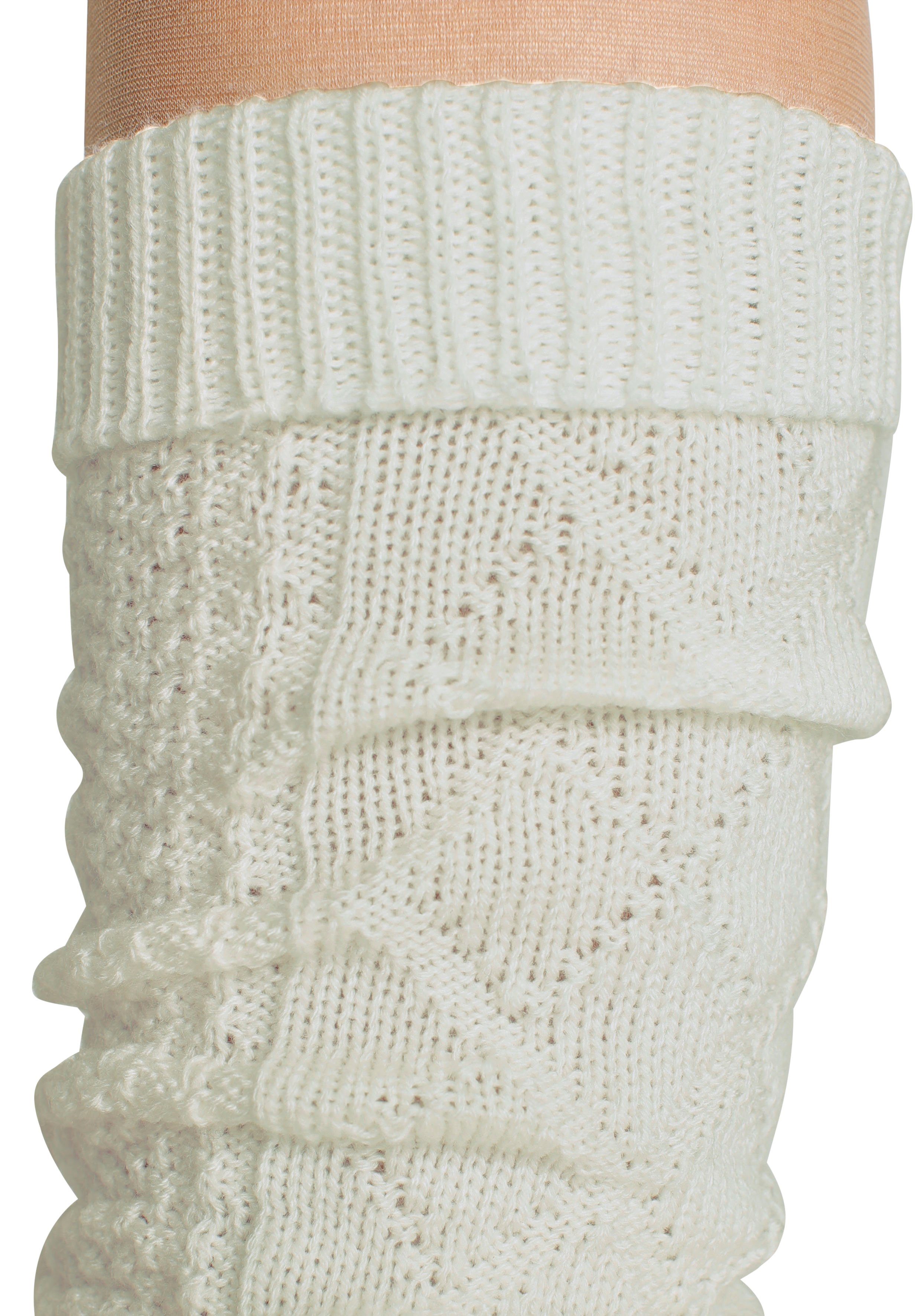 Lavana Slobsokken met kabelmotief (set, 2 paar)