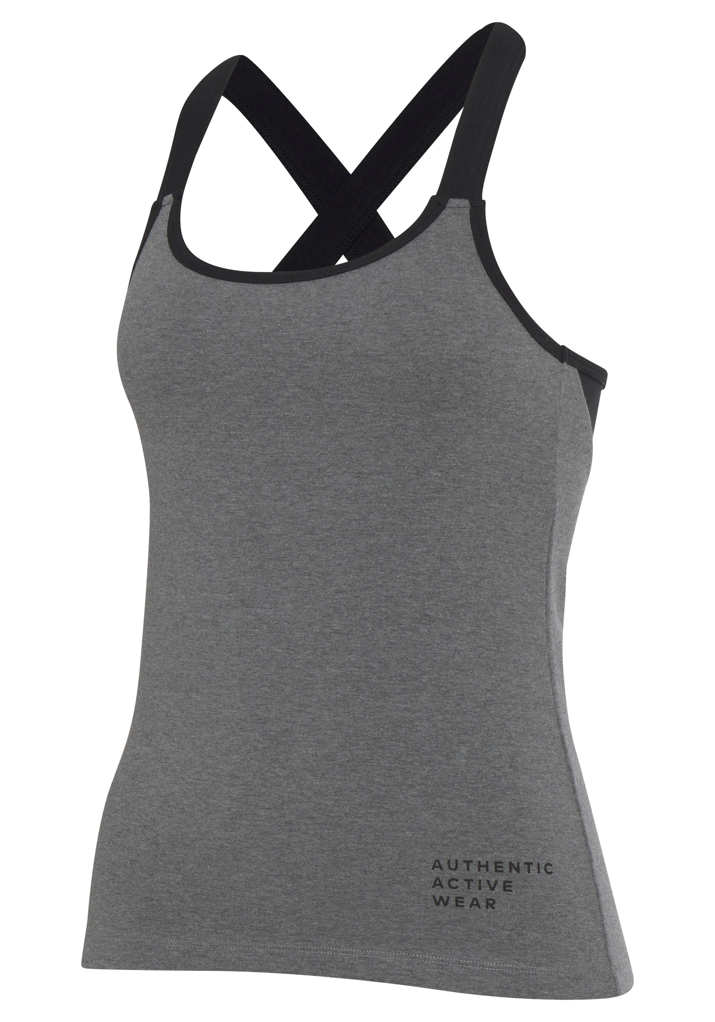 vivance active Functionele top -Sporttop met gekruiste elastische bandjes