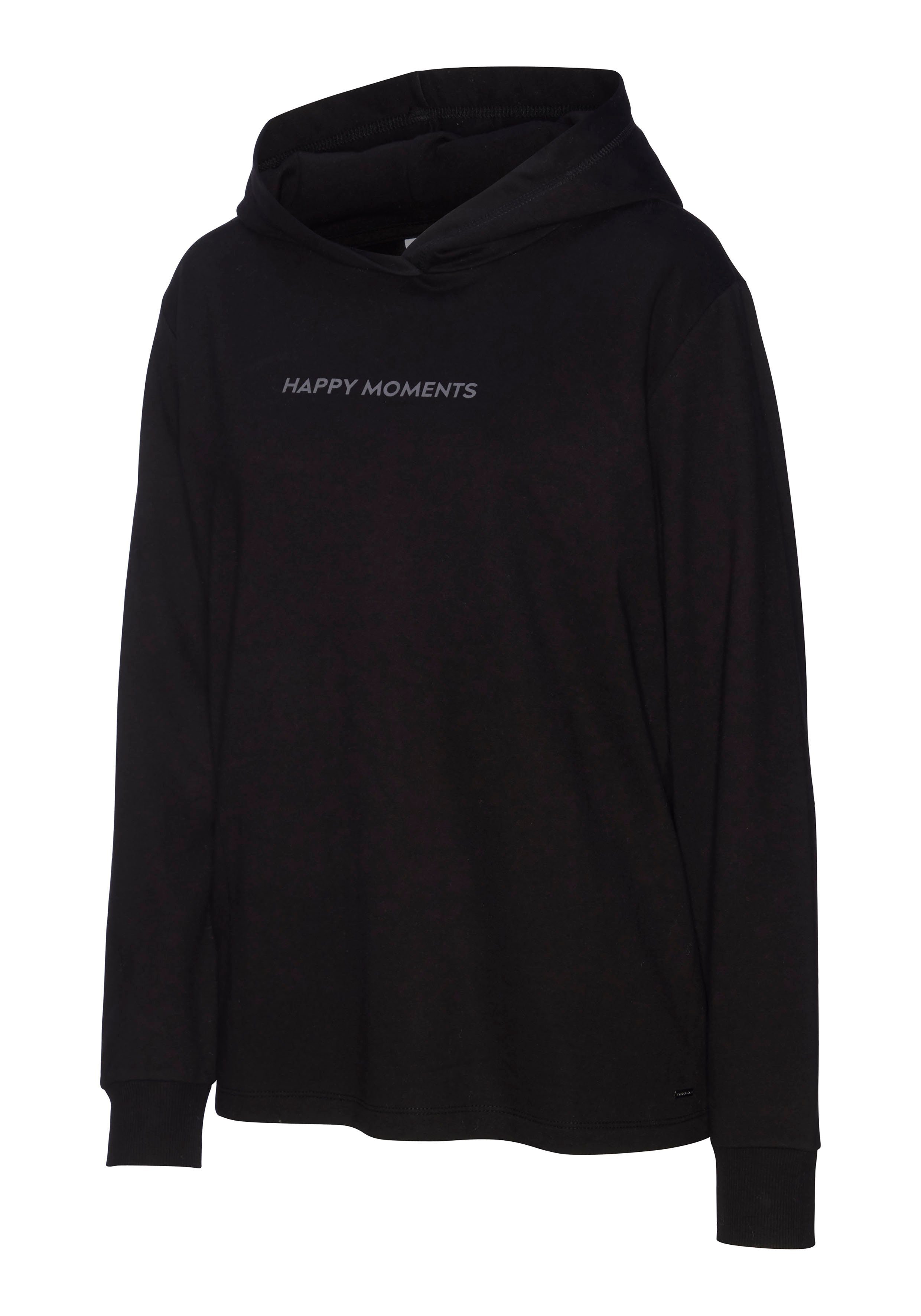 Lascana Hoodie met subtiele frontprint, loungepak