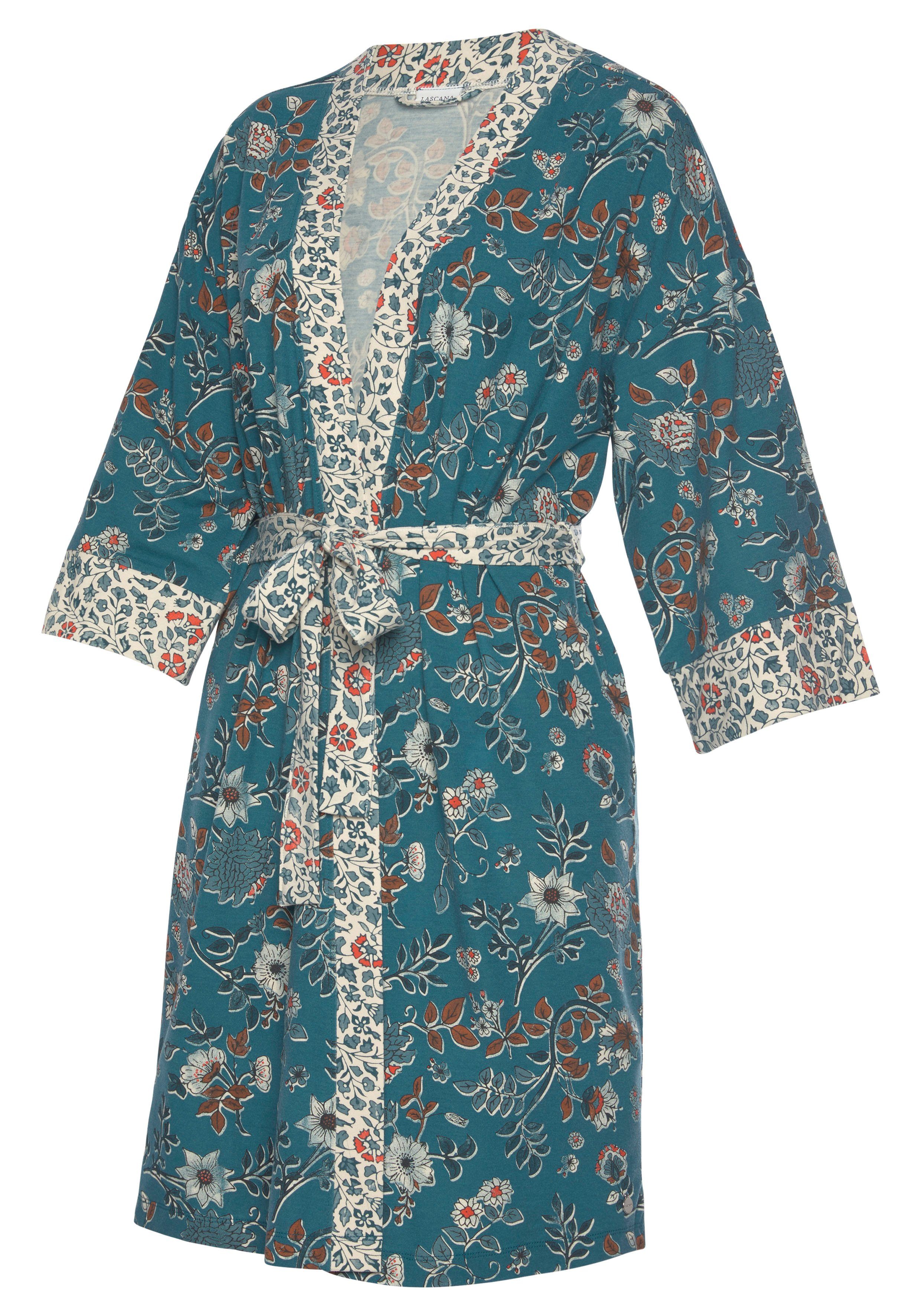 Lascana Kimono met bloemenprint all-over