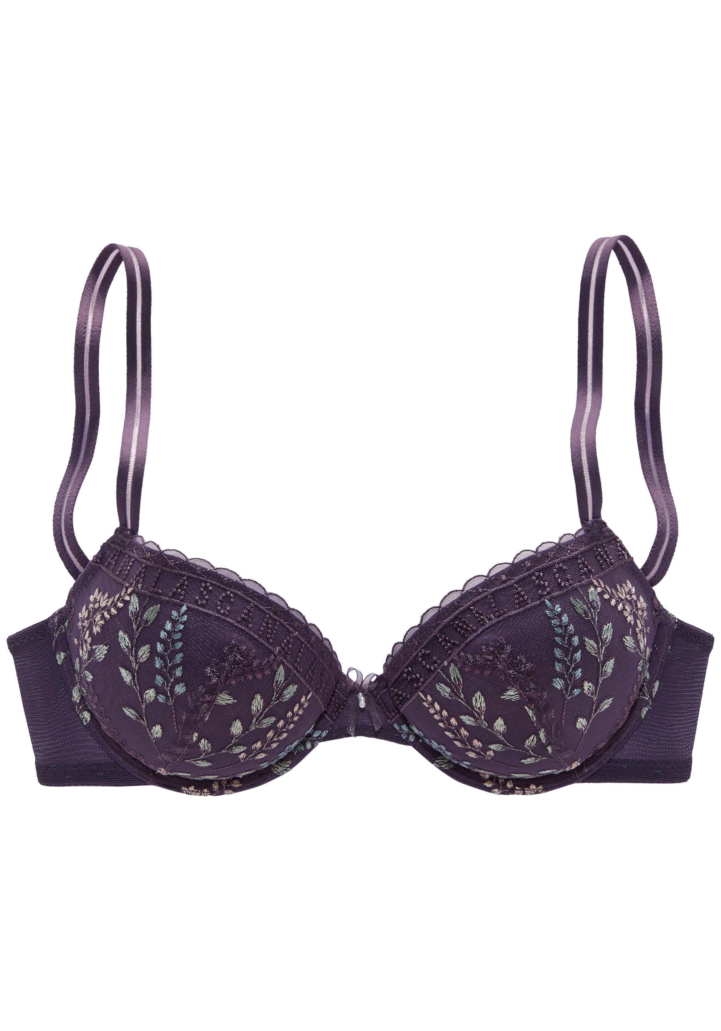 Lascana Push-up-bh met fijn, bloemig borduurwerk, sexy lingerie