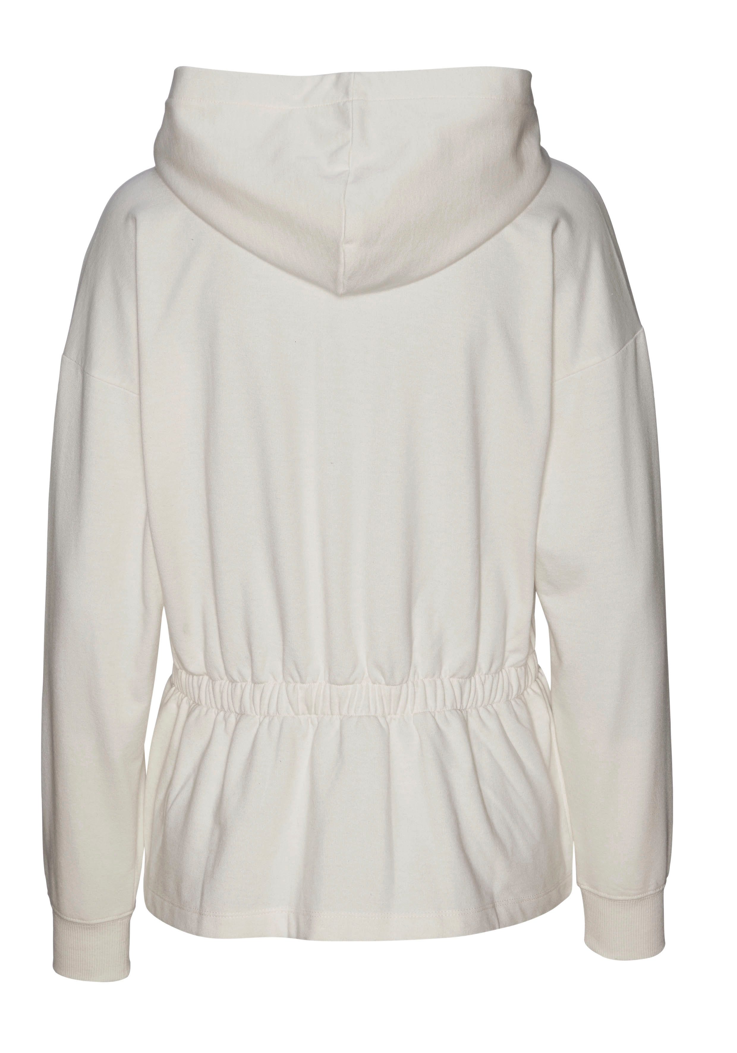 Lascana Sweatvest met tunnelkoord in de taille, loungewear, loungepak