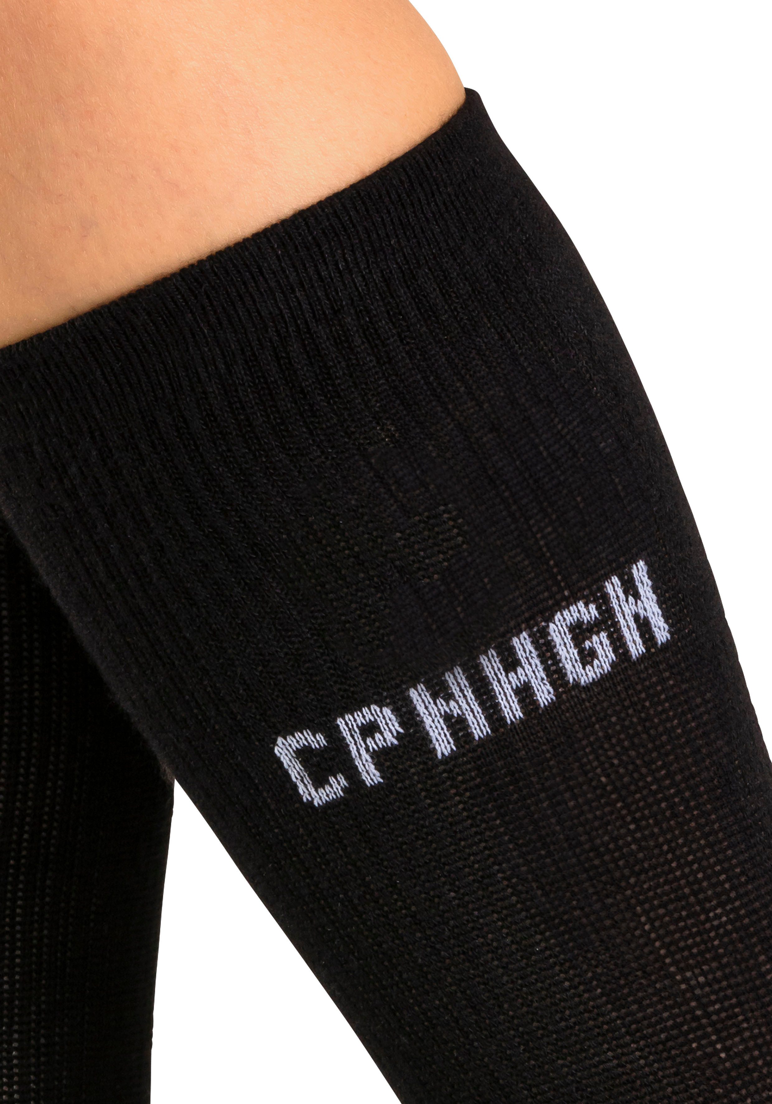 Copenhagen Studios Basic sokken met ribstructuur en borduursel (set, 3 paar)