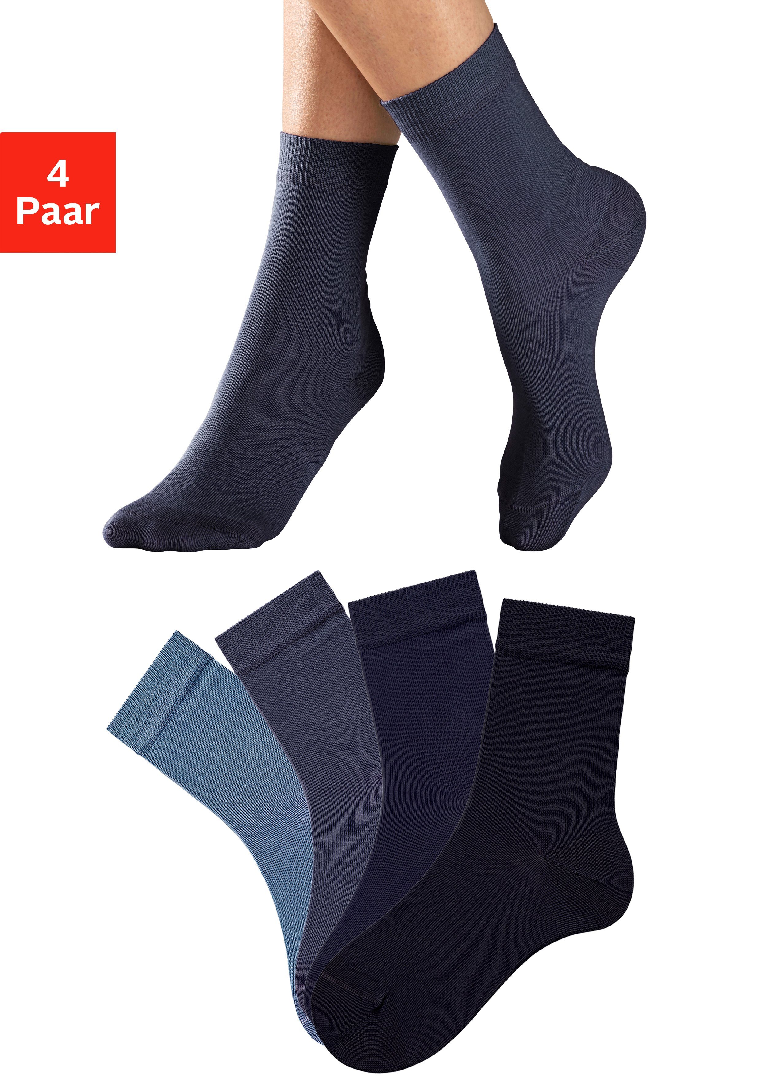 H.I.S Sokken in verschillende kleurencombinaties (set, 4 paar)