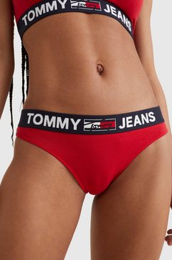tommy hilfiger underwear string met brede logoband rood