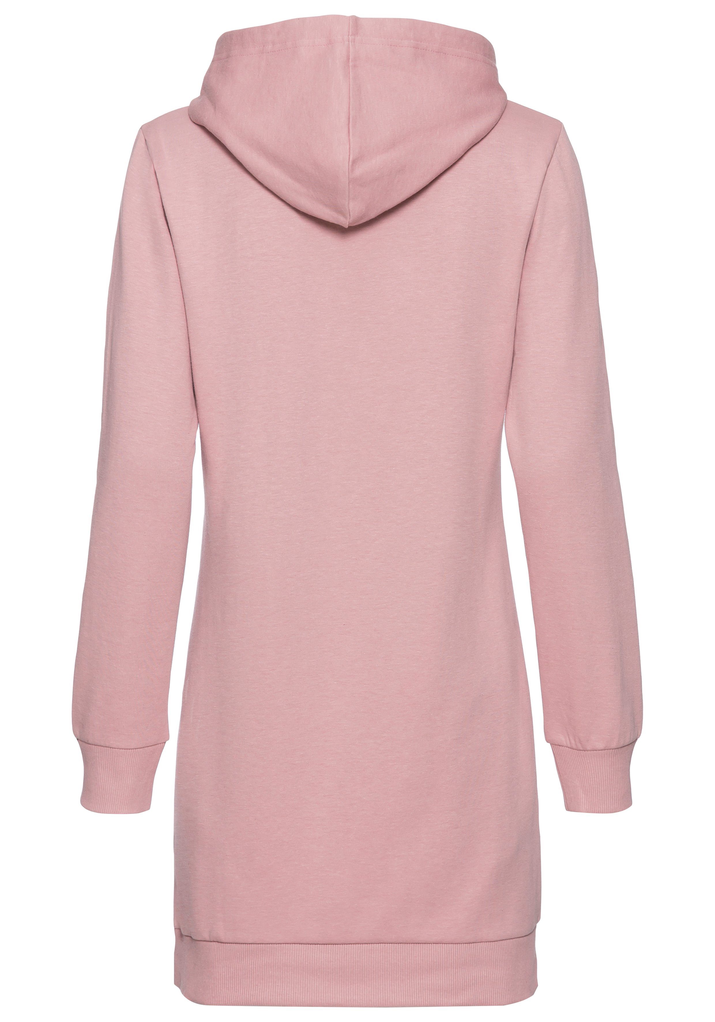 Vivance Sweatjurk met loungewear borduursel, lounge jurk (1-delig)