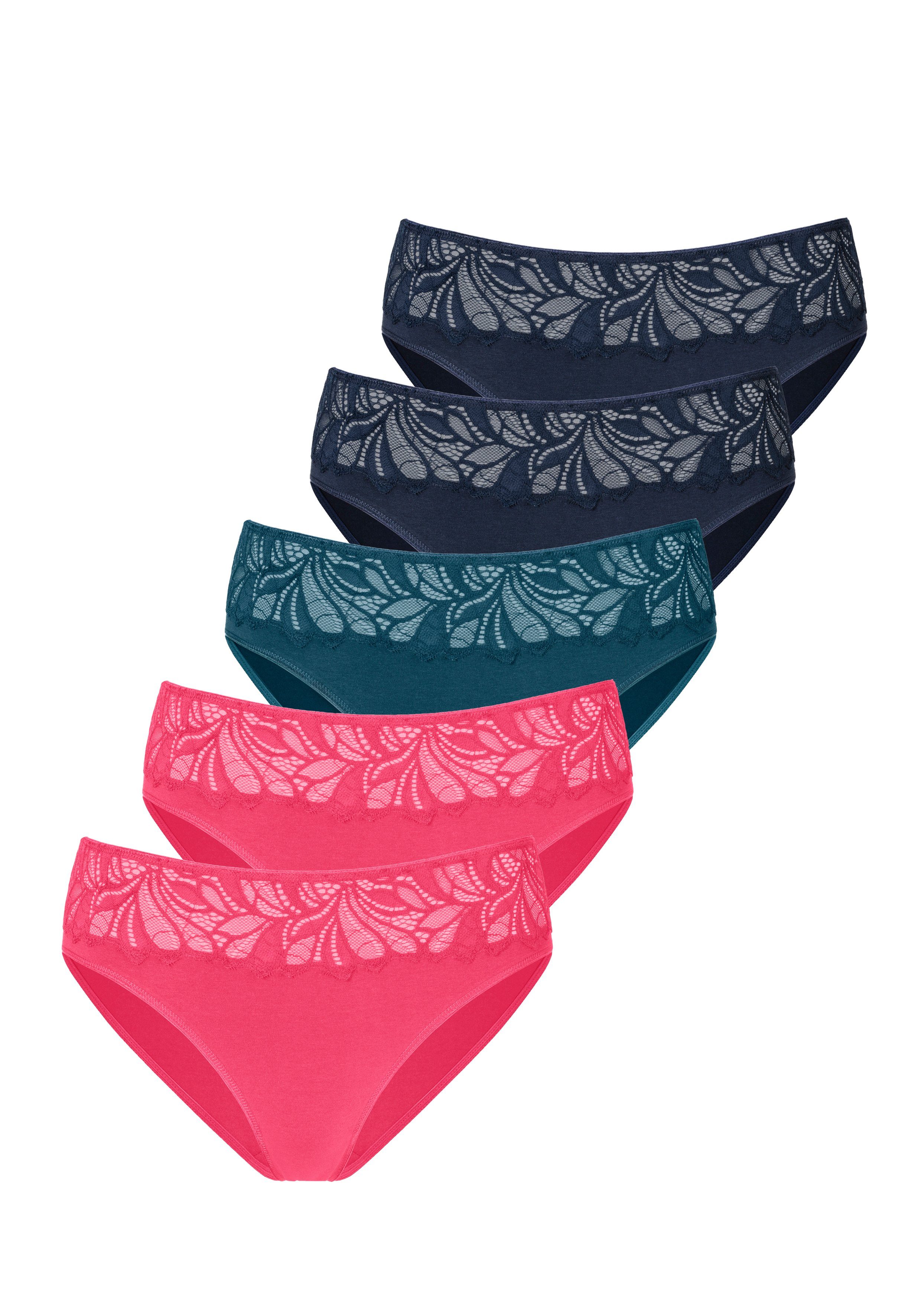 Vivance Jazz-hipsters elastische katoenkwaliteit (5 stuks, Set van 5)