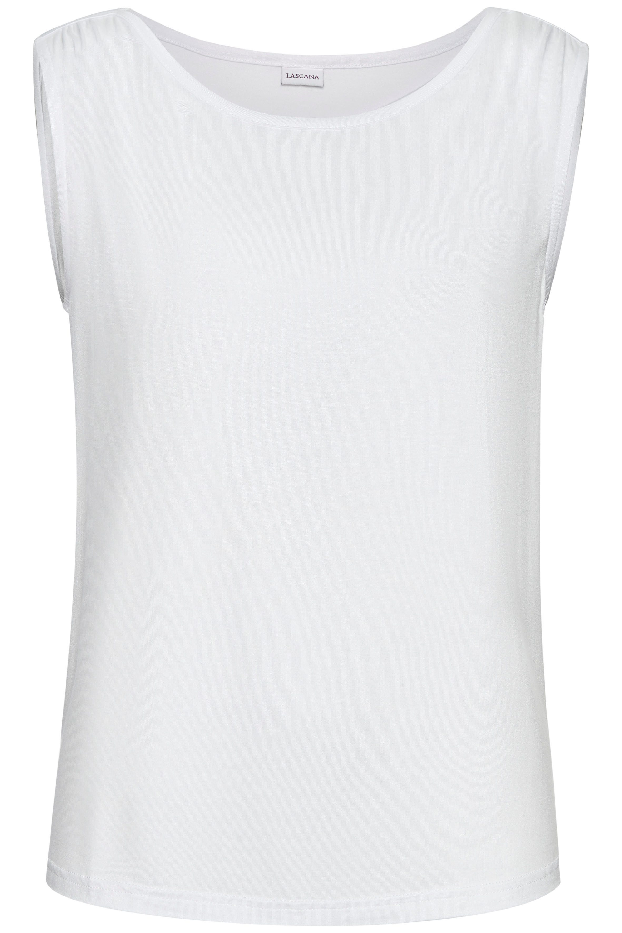Lascana Shirttop van zachte viscose-jersey strandtops maat 44/46 wit