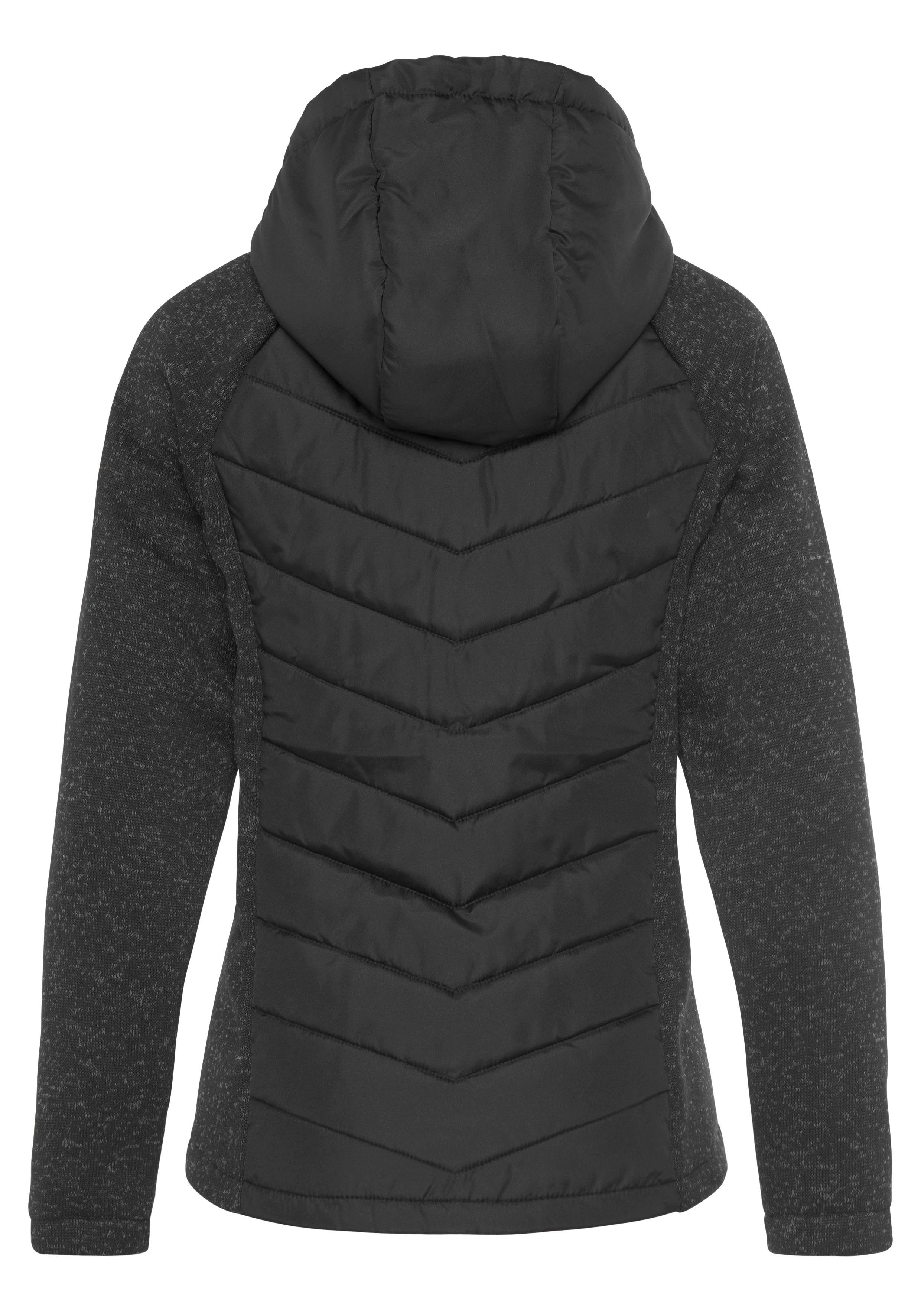 Vivance Gewatteerde jas met tricot-fleece-mouwen