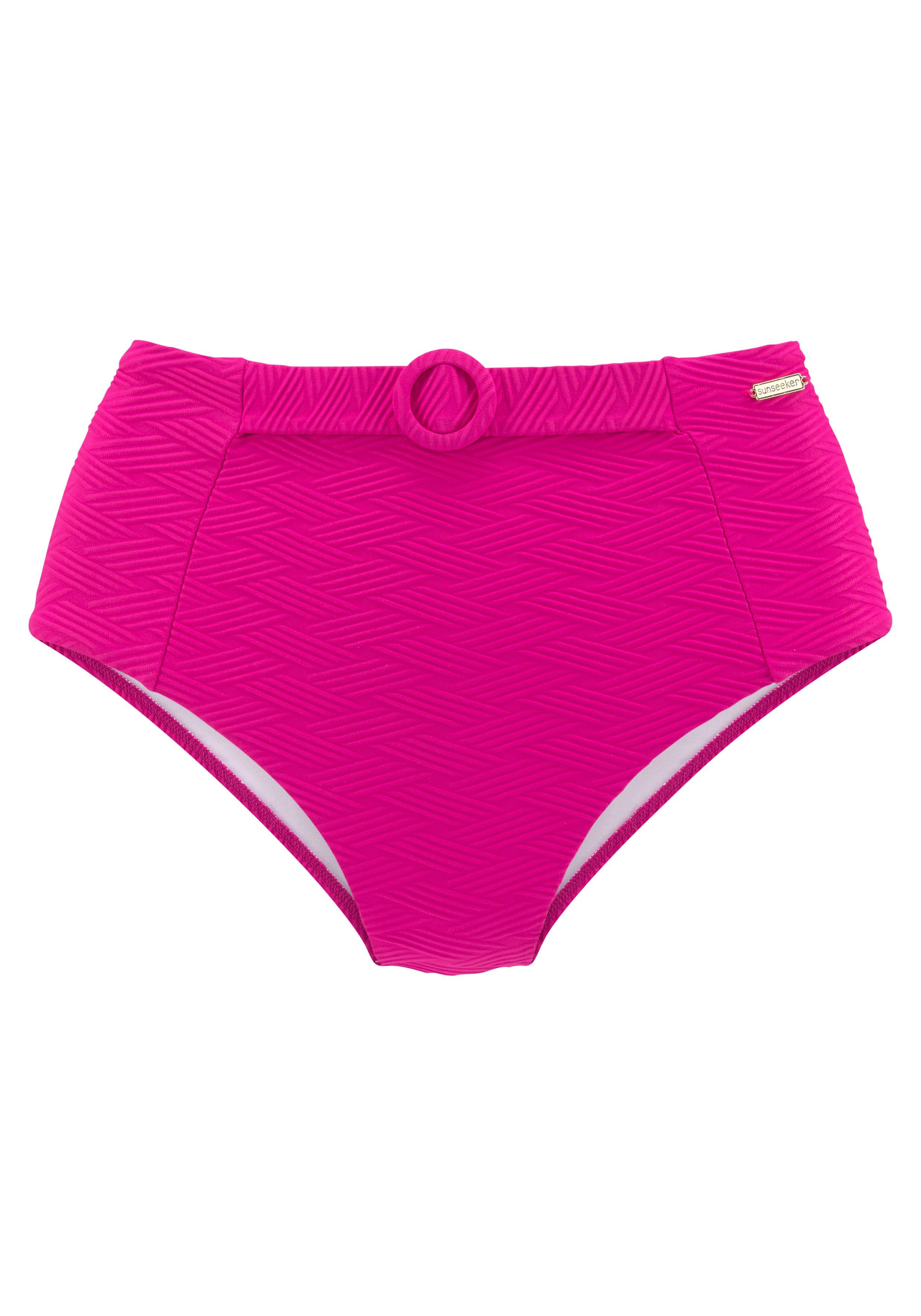 Sunseeker Highwaist-bikinibroekje Loretta met sierriem