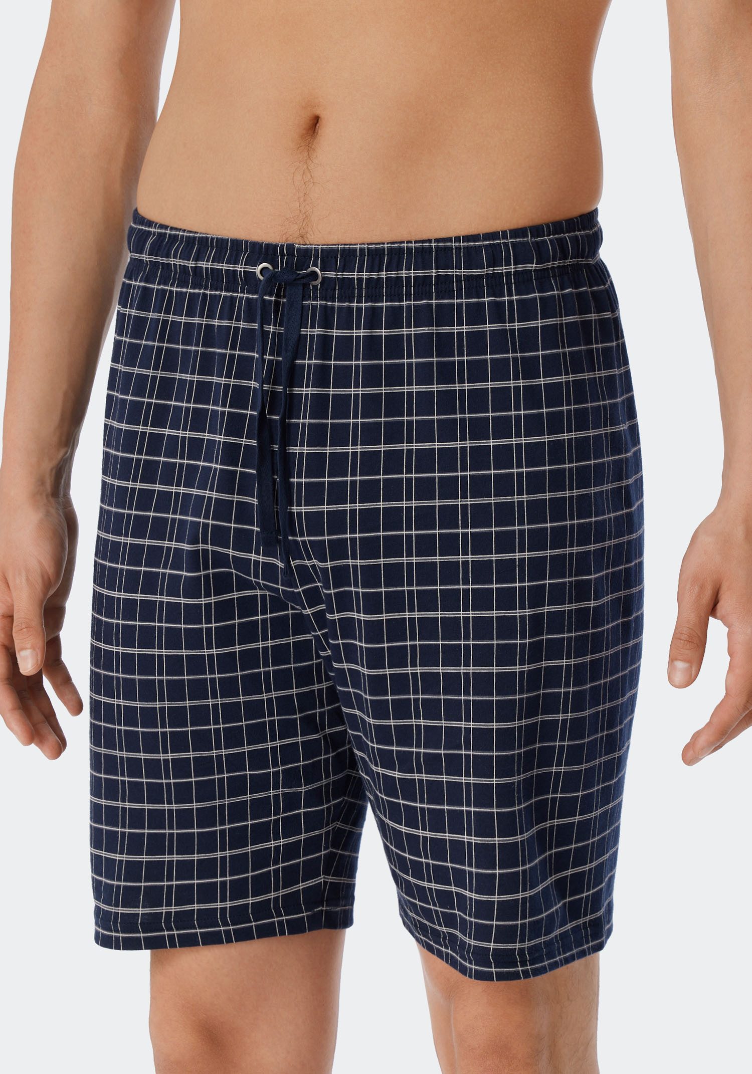Schiesser Shortama Ebony met opgestikte borstzak (2-delig, 1 stuk)