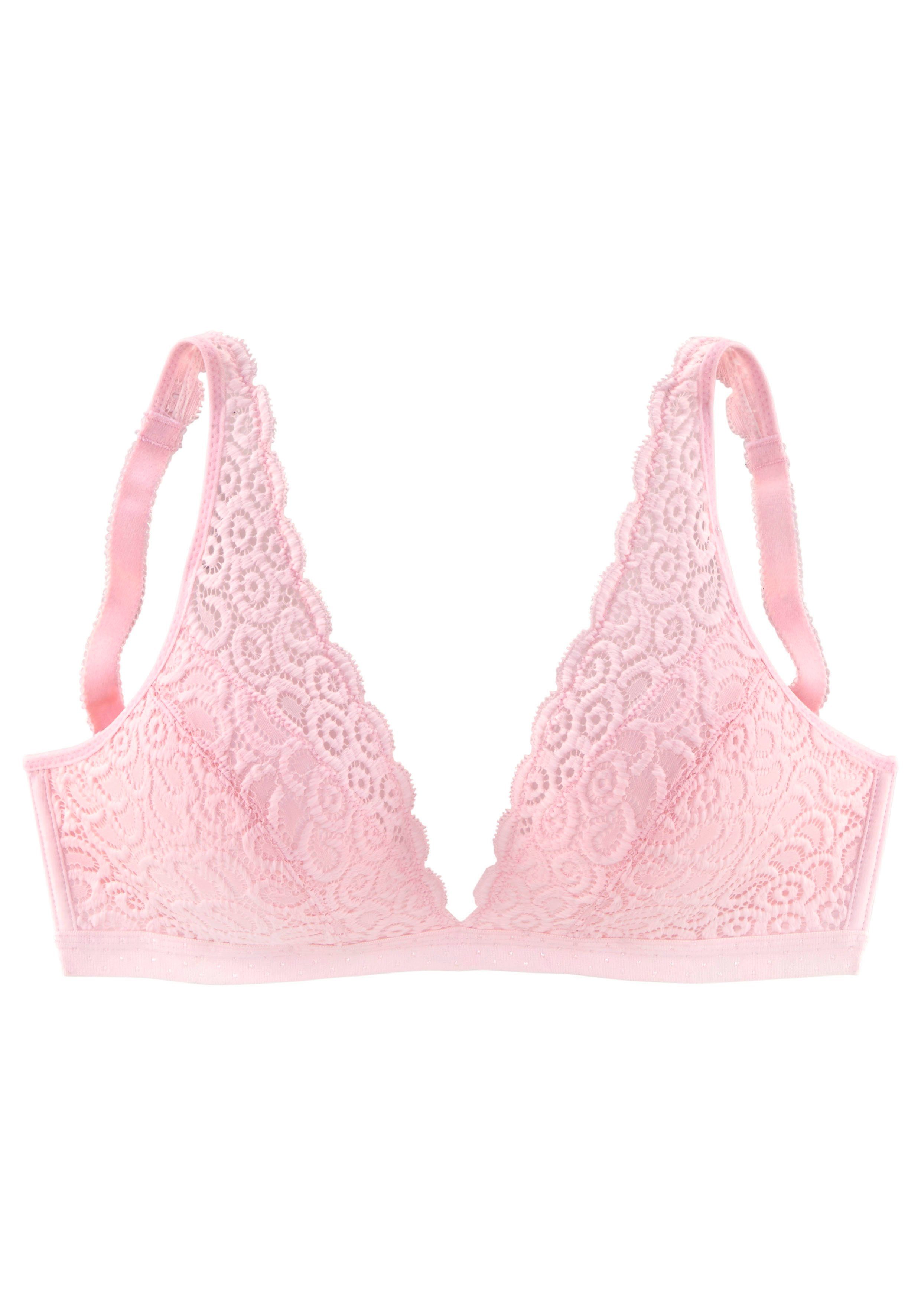 Petite fleur Bralette-bh zonder beugels, van kant, dessous (Set van 2)