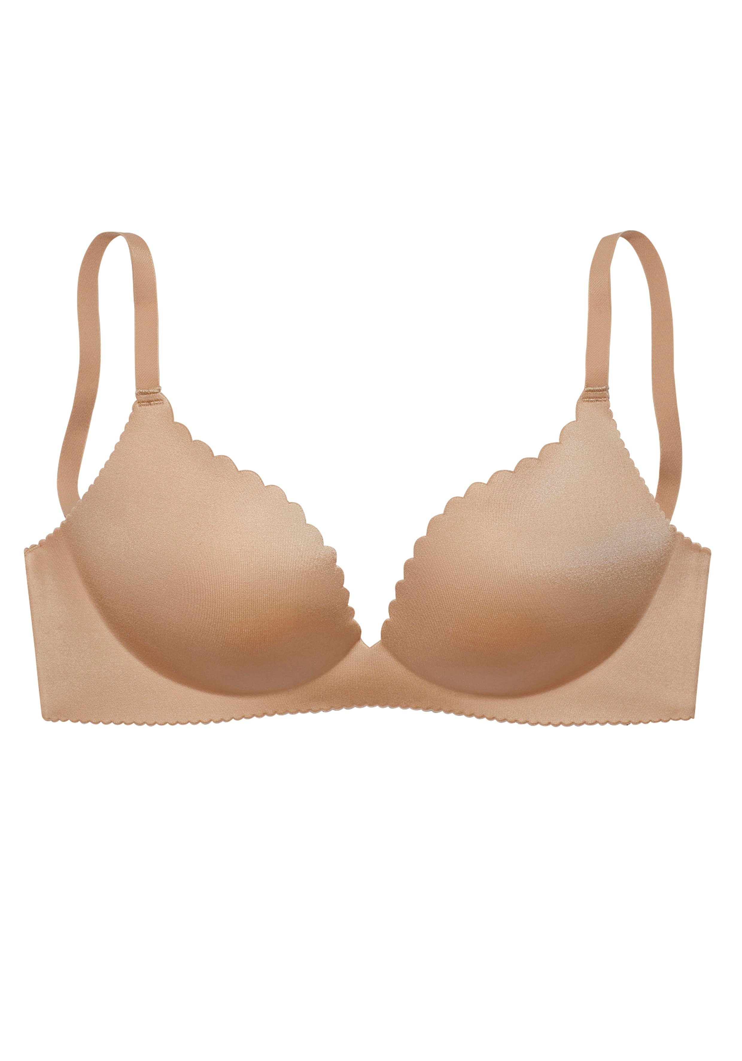 Lascana Push-up-bh zonder beugels met extra platte randen