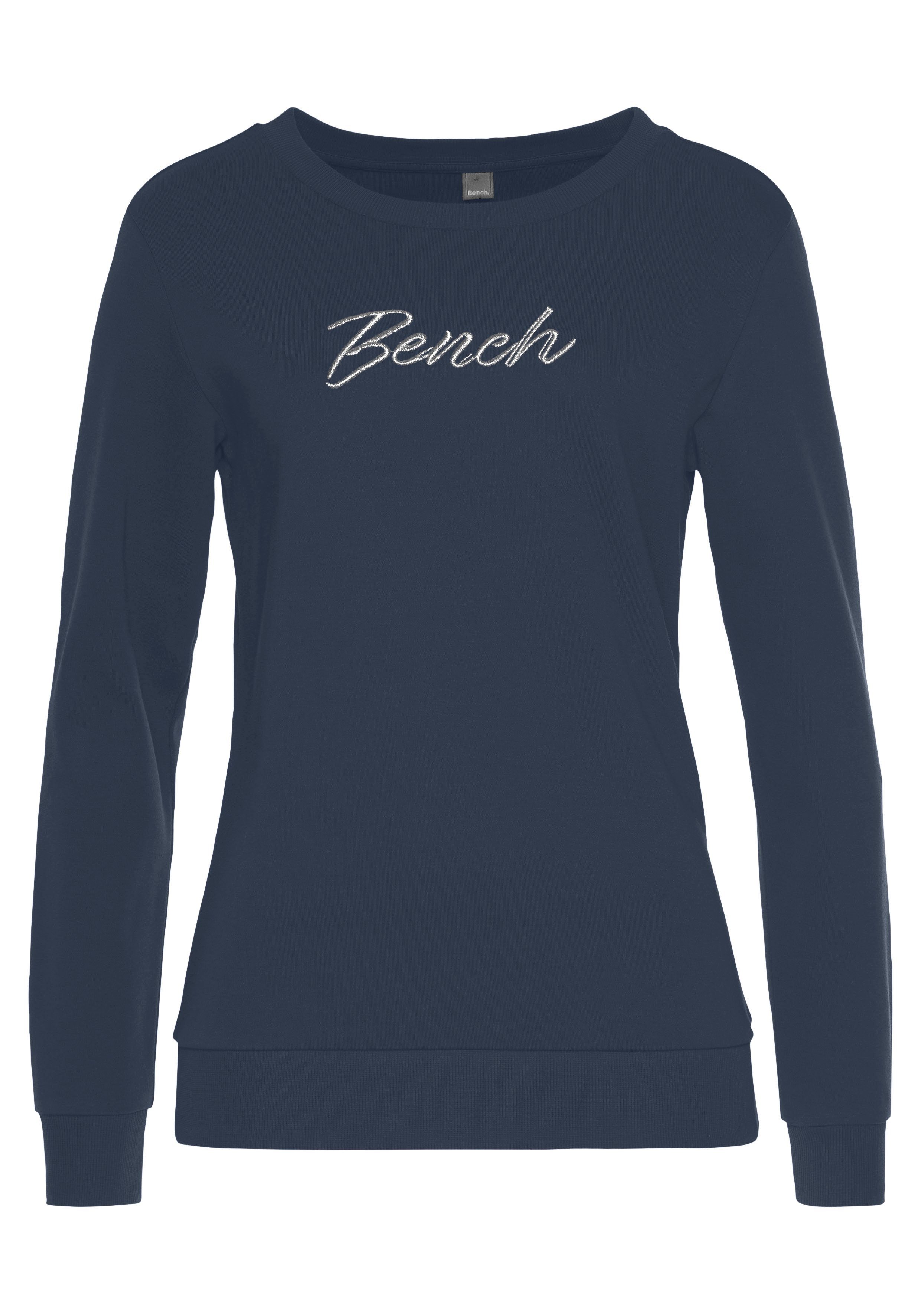 Bench. Loungewear Sweatshirt met glanzende logo-borduurwerk, loungewear, loungepak