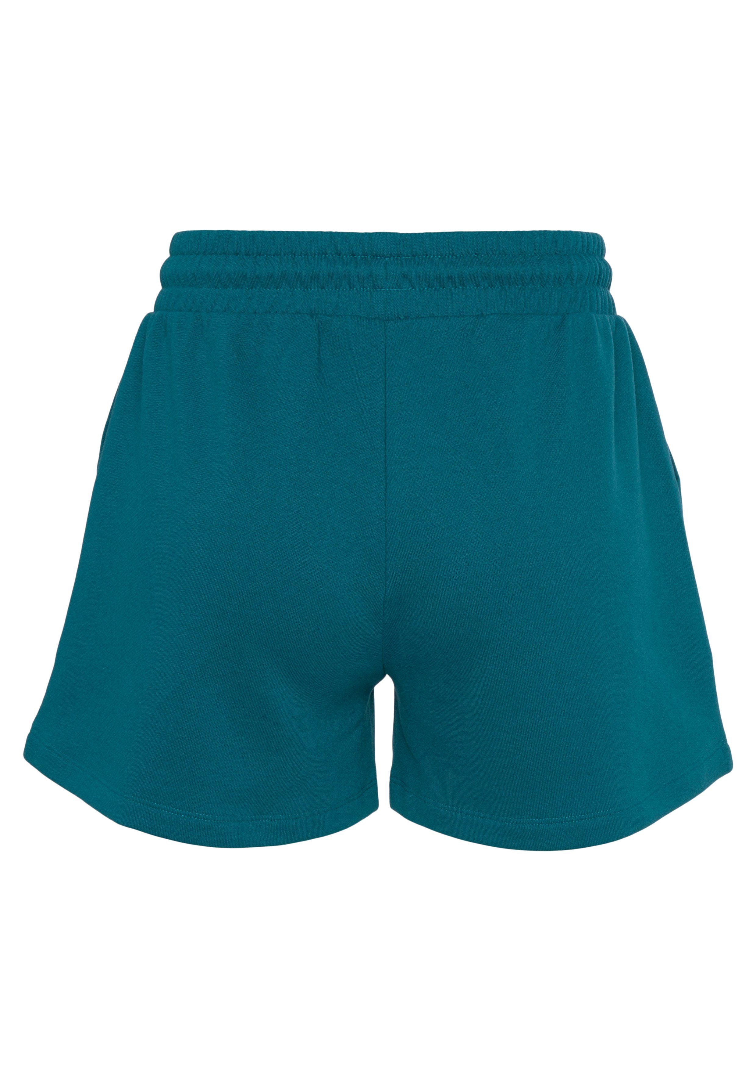 Vivance Sweatshort Korte broek met opgestikte zakken en contrastkoord, loungewear