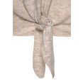 lascana gebreide trui met u-vormige hals en knoopdetails, casual-chic beige