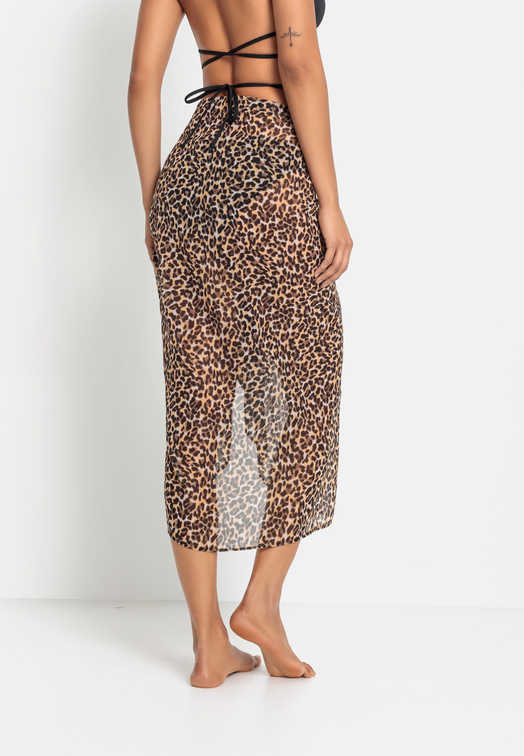 Bruno Banani Strandrok met luipaardpatroon