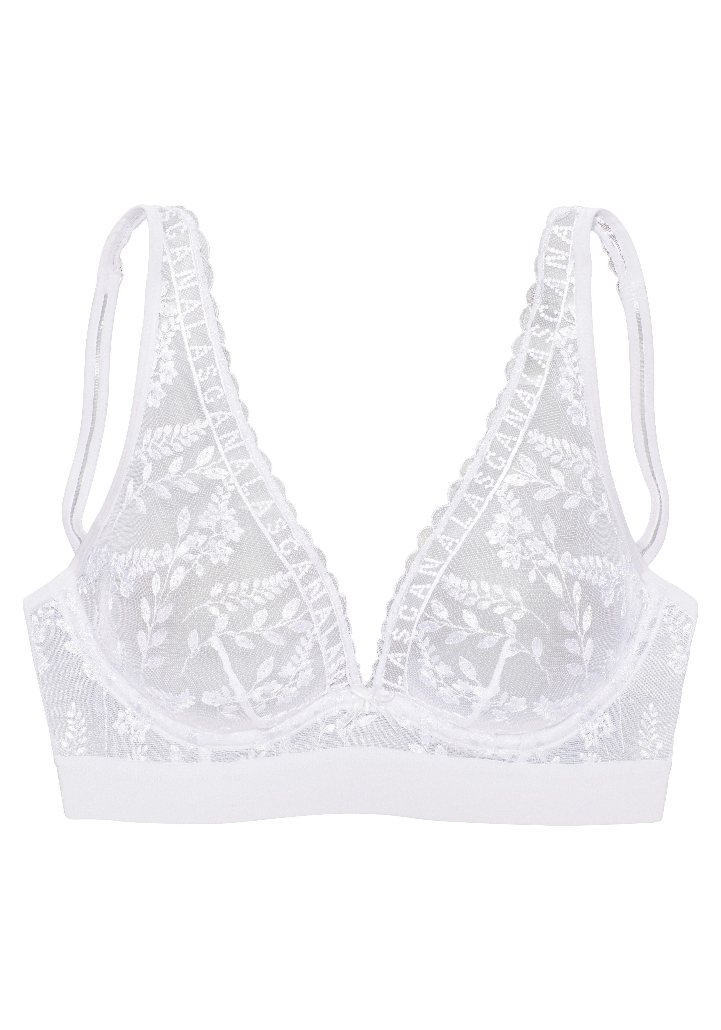 Lascana Beugel-bh met fijne, glanzende bloemenborduursel, sexy lingerie