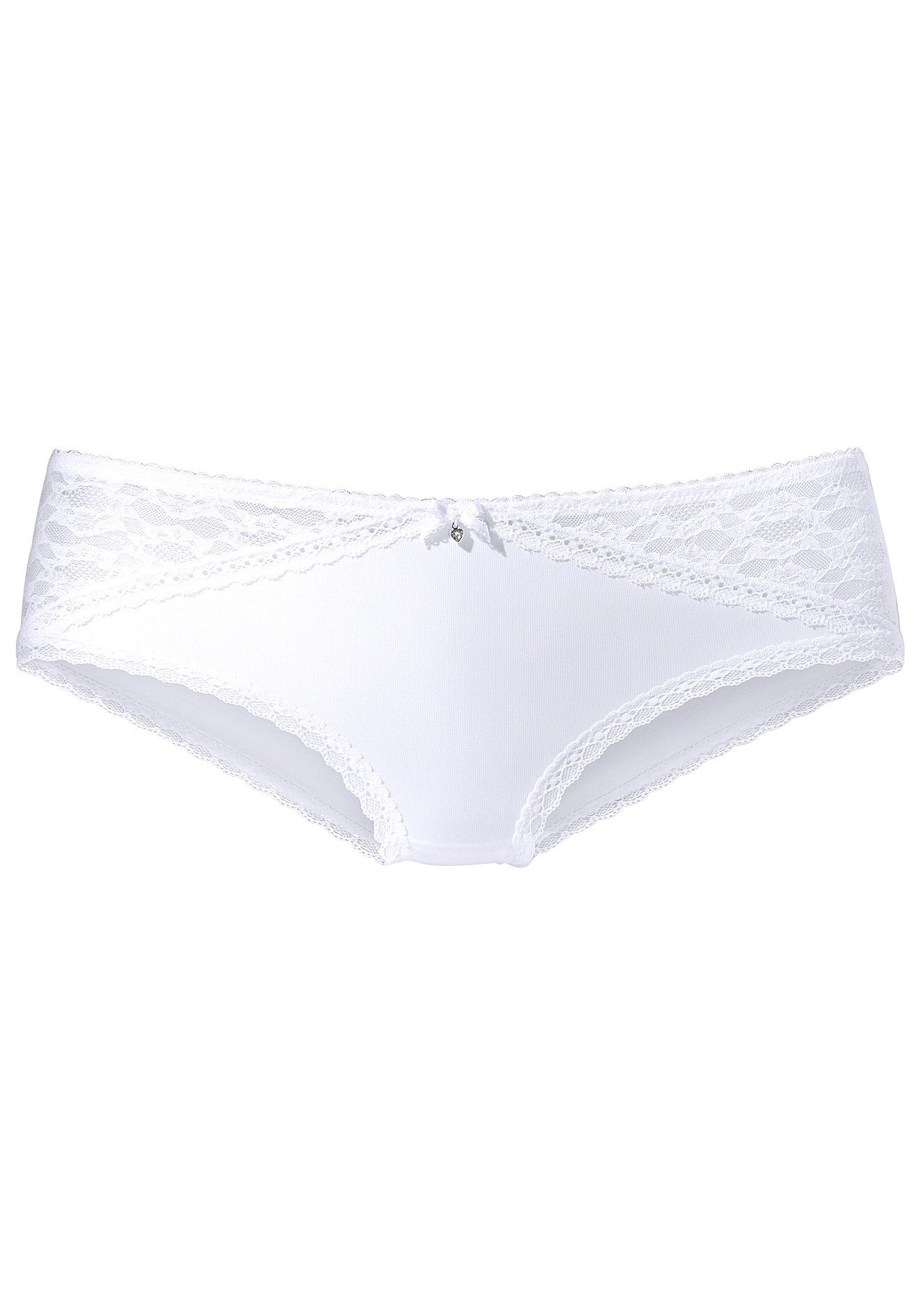 s.Oliver RED LABEL Beachwear Hipster Clarissse met stijlvol transparante, kanten inzetten