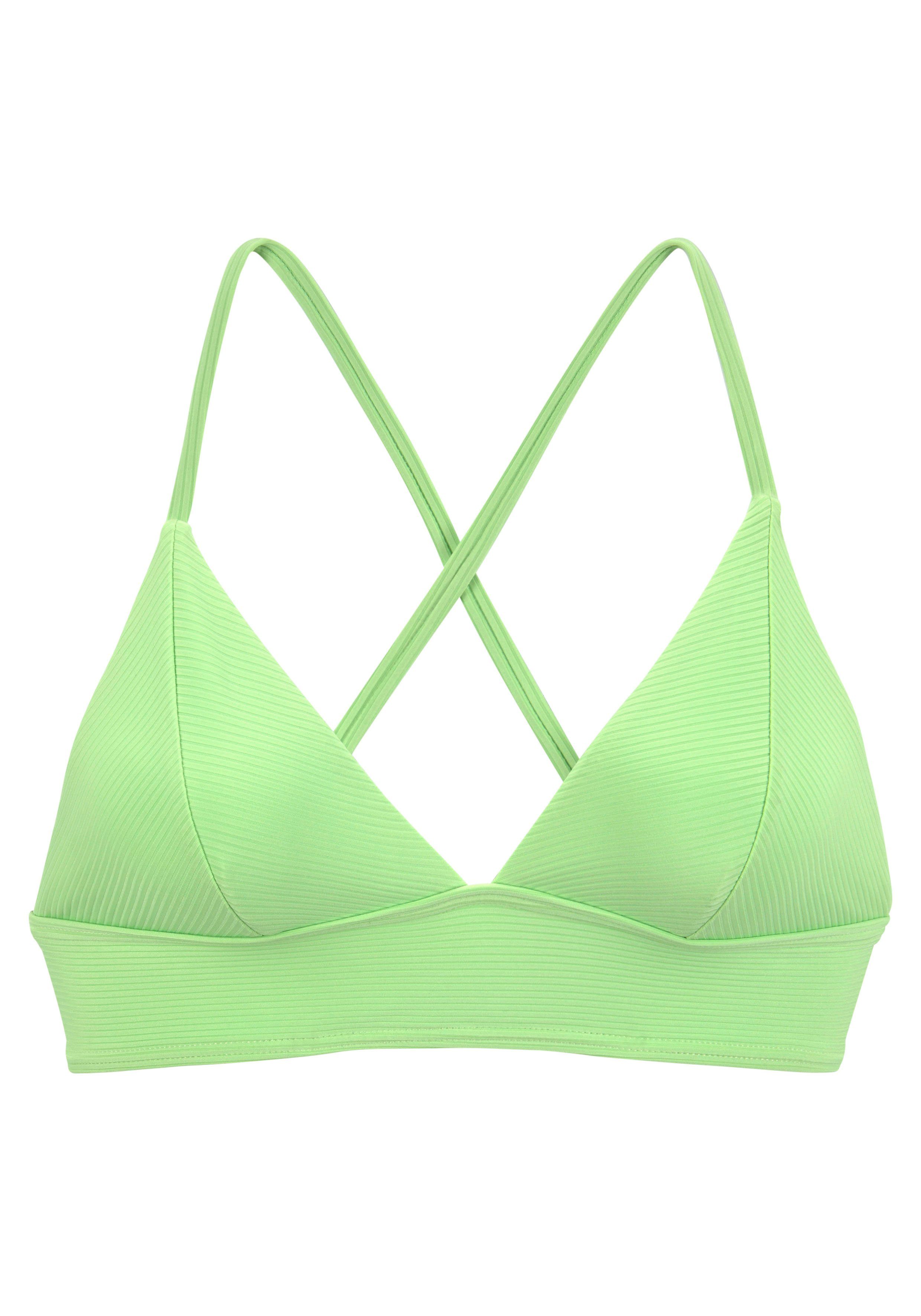 Venice Beach Triangel-bikinitop Lucky van geribbelde structuurstof