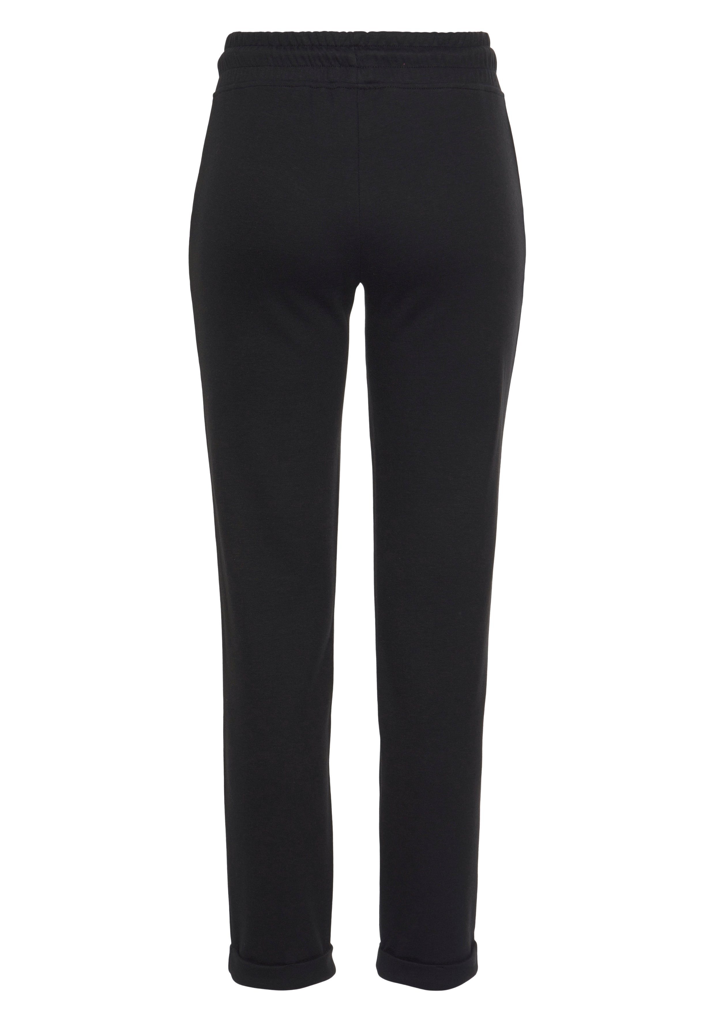 H.I.S Sweatbroek / relaxbroek / sweatbroek Slipbroek met kleine omslag aan de zoom, loungewear