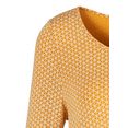 vivance shirt met 3-4-mouwen met elastische zoom (set van 2) geel