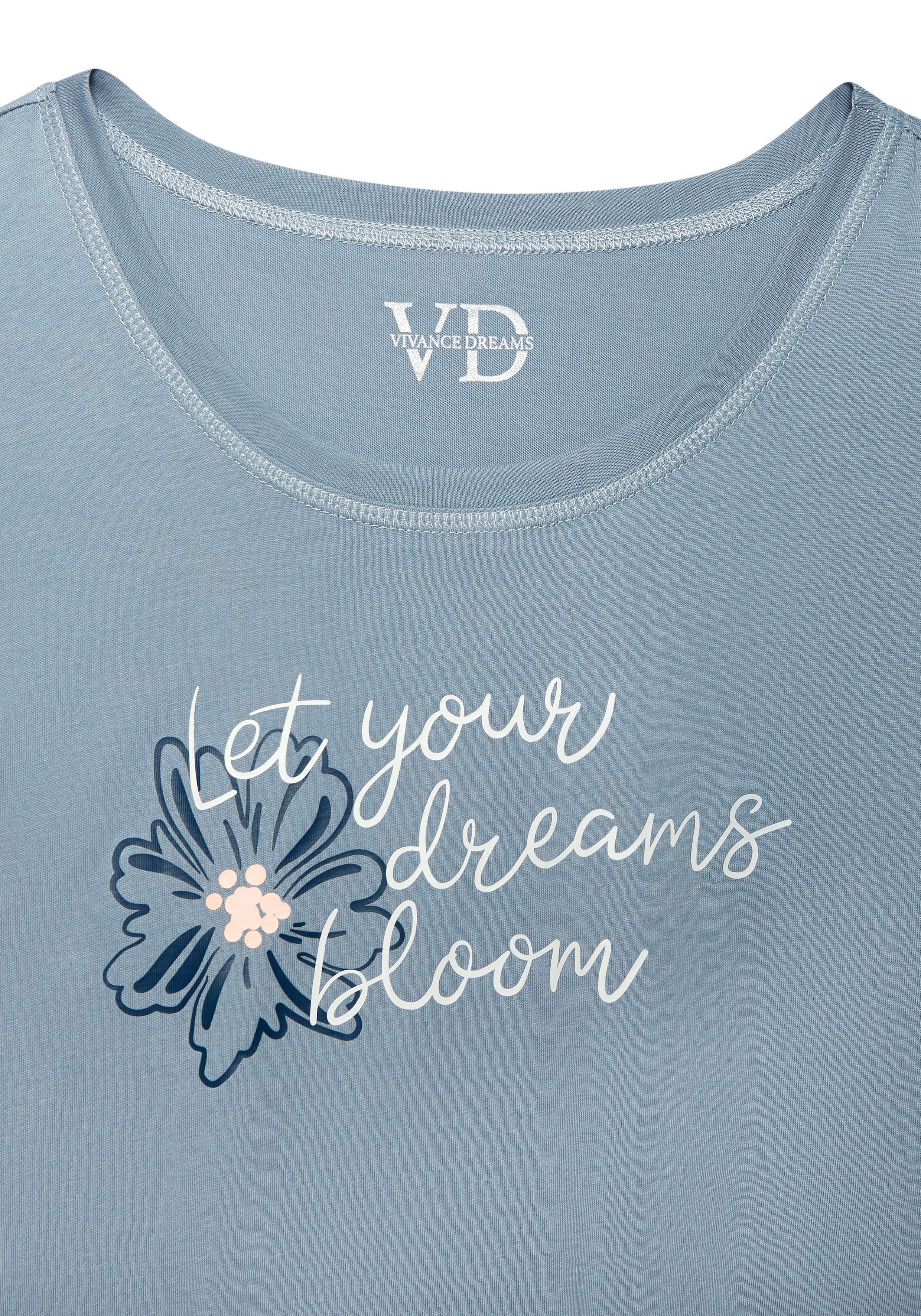 Vivance Dreams Pyjama top met mooie frontprint