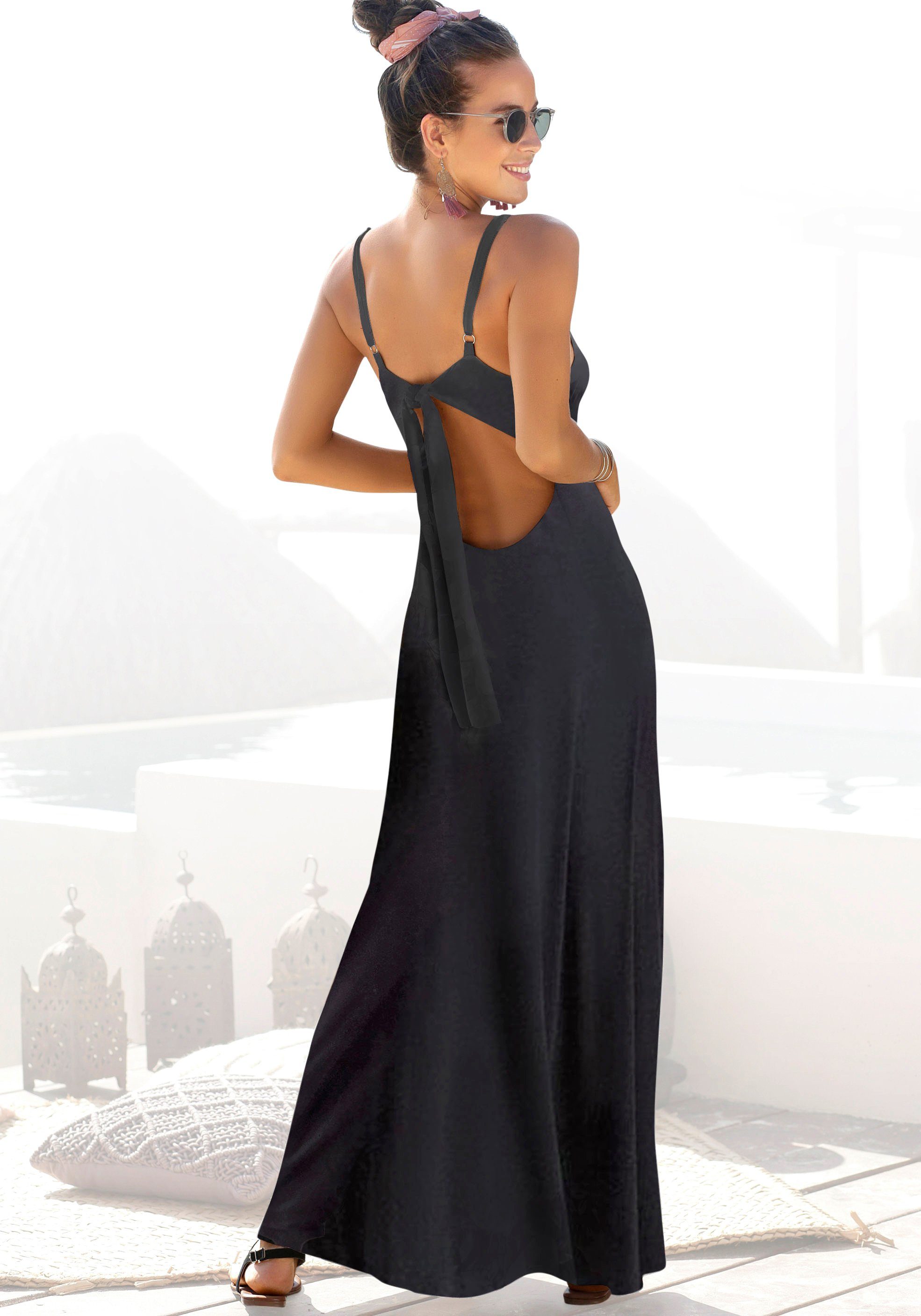 Toelating bouwen zege s.Oliver RED LABEL Beachwear Maxi-jurk met lage ruglijn kopen? Shop bij |  LASCANA