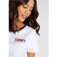 tommy hilfiger underwear shortama met een logo-opschrift wit