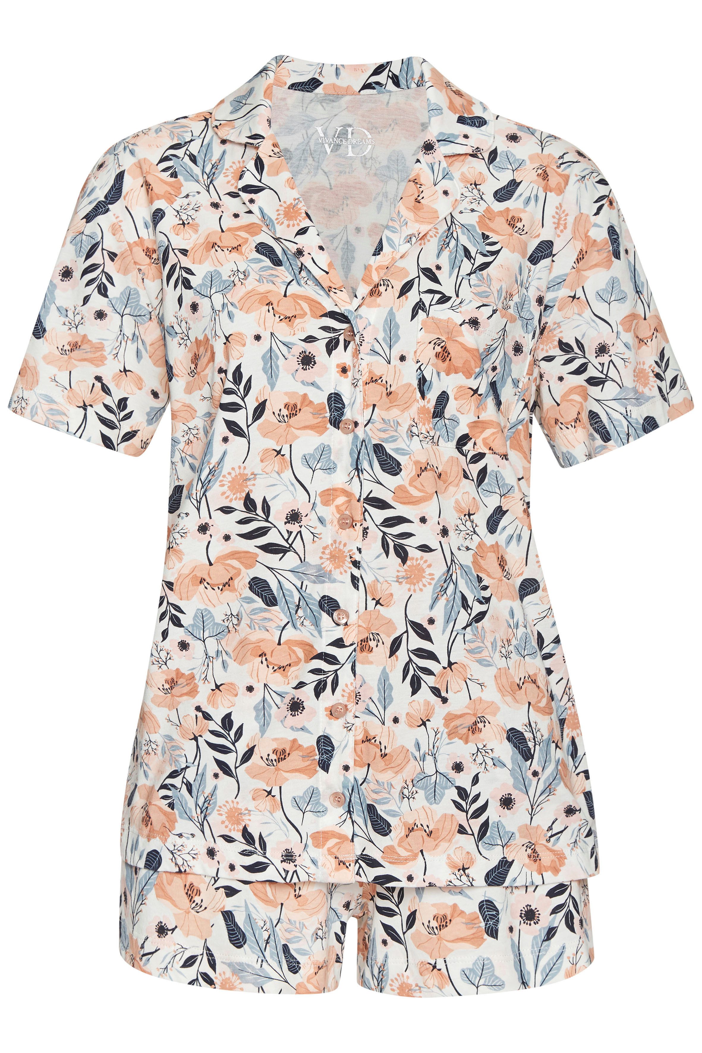 Vivance Dreams Shortama met mooie all-over print (2-delig)