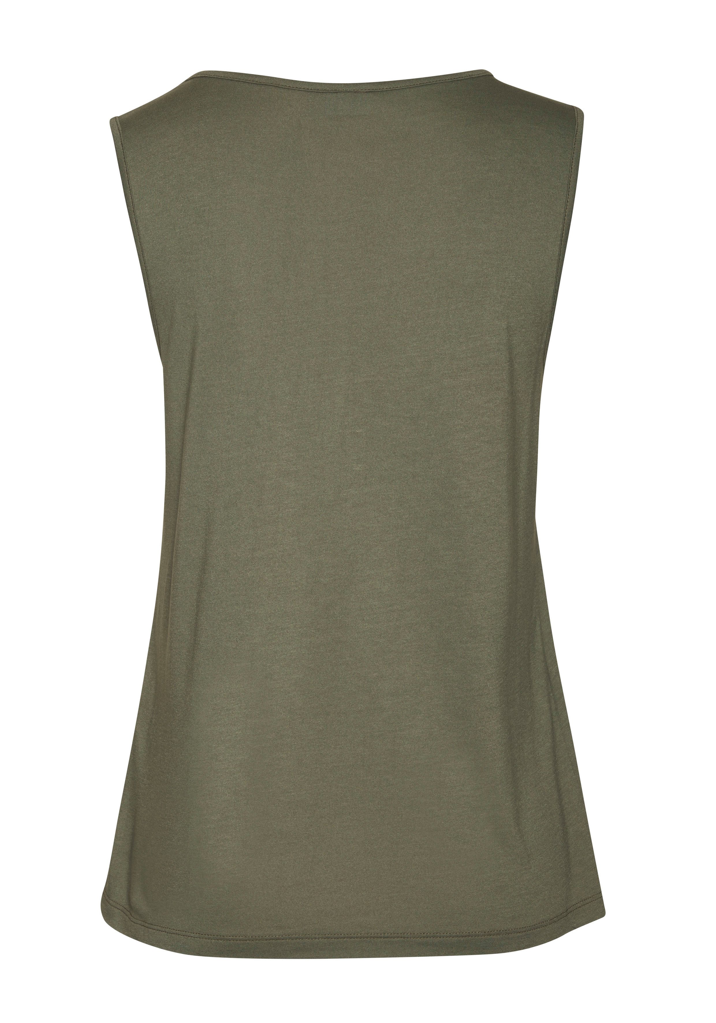 Lascana Tanktop met sierbanden, jerseytop, modieuze damestop