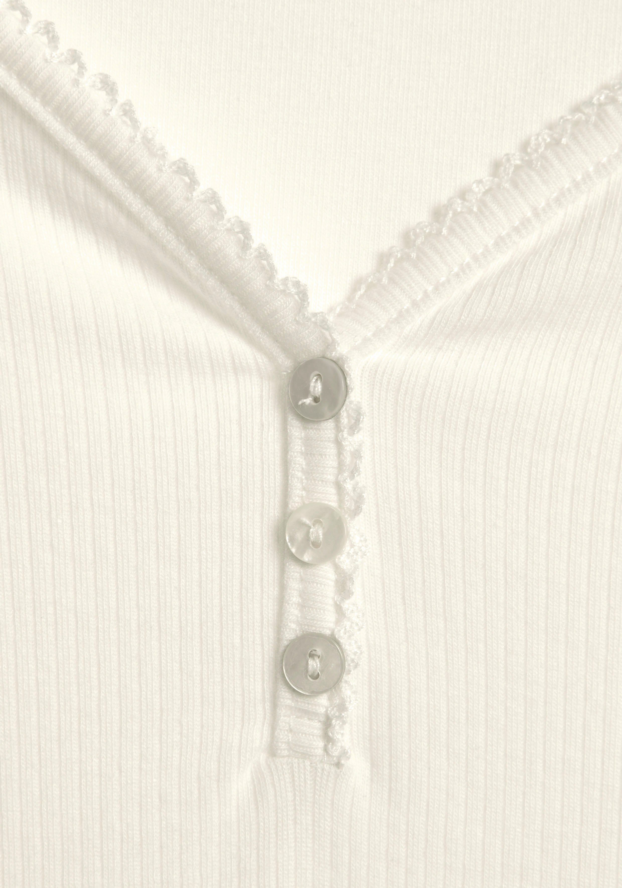 Lascana Pyjama top van ribbreisel