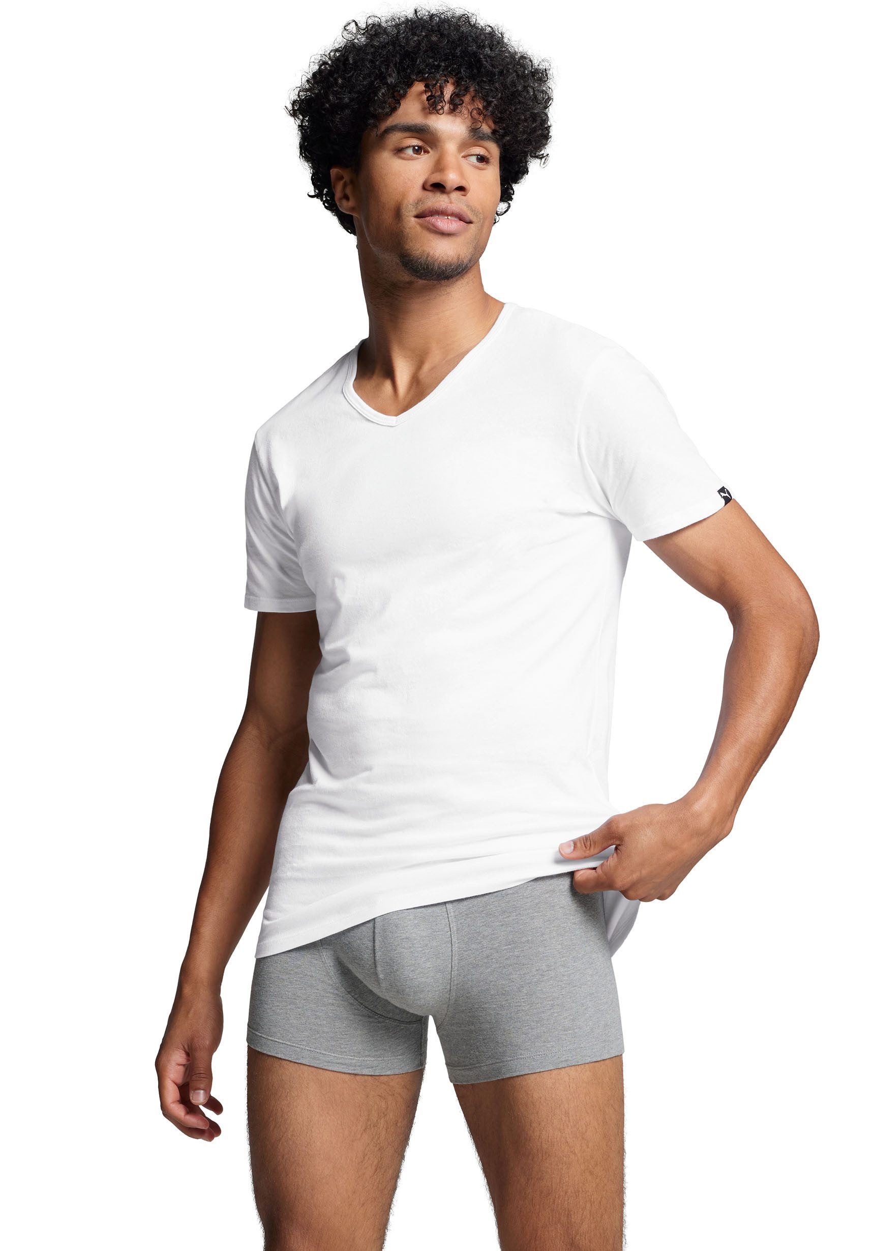 PUMA T-shirt met merklabel (Set van 2)