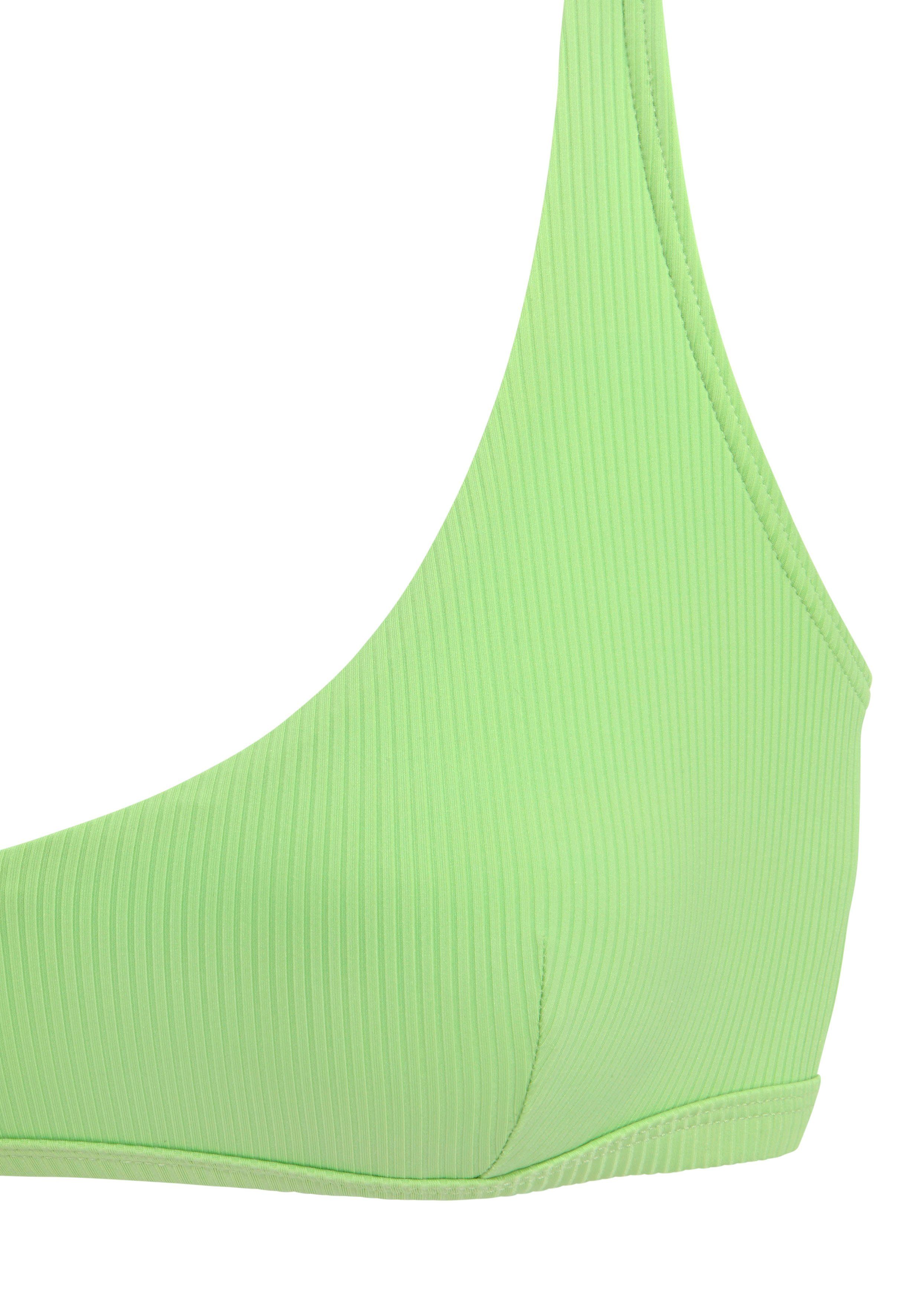 Venice Beach Bustierbikinitop Lucky van geribbelde structuurstof