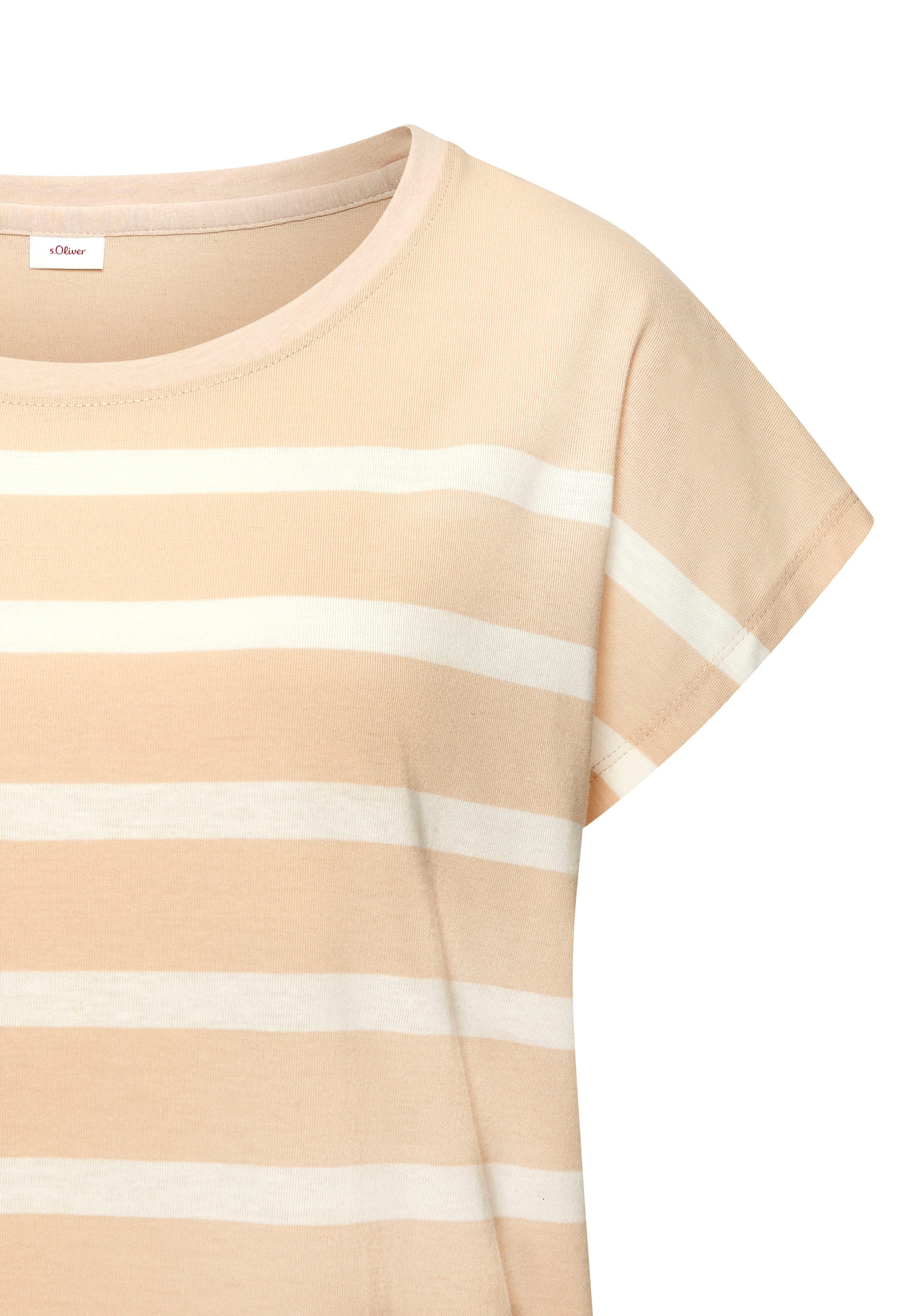 s.Oliver RED LABEL Beachwear Nachthemd met strepen van voorgeverfd garen