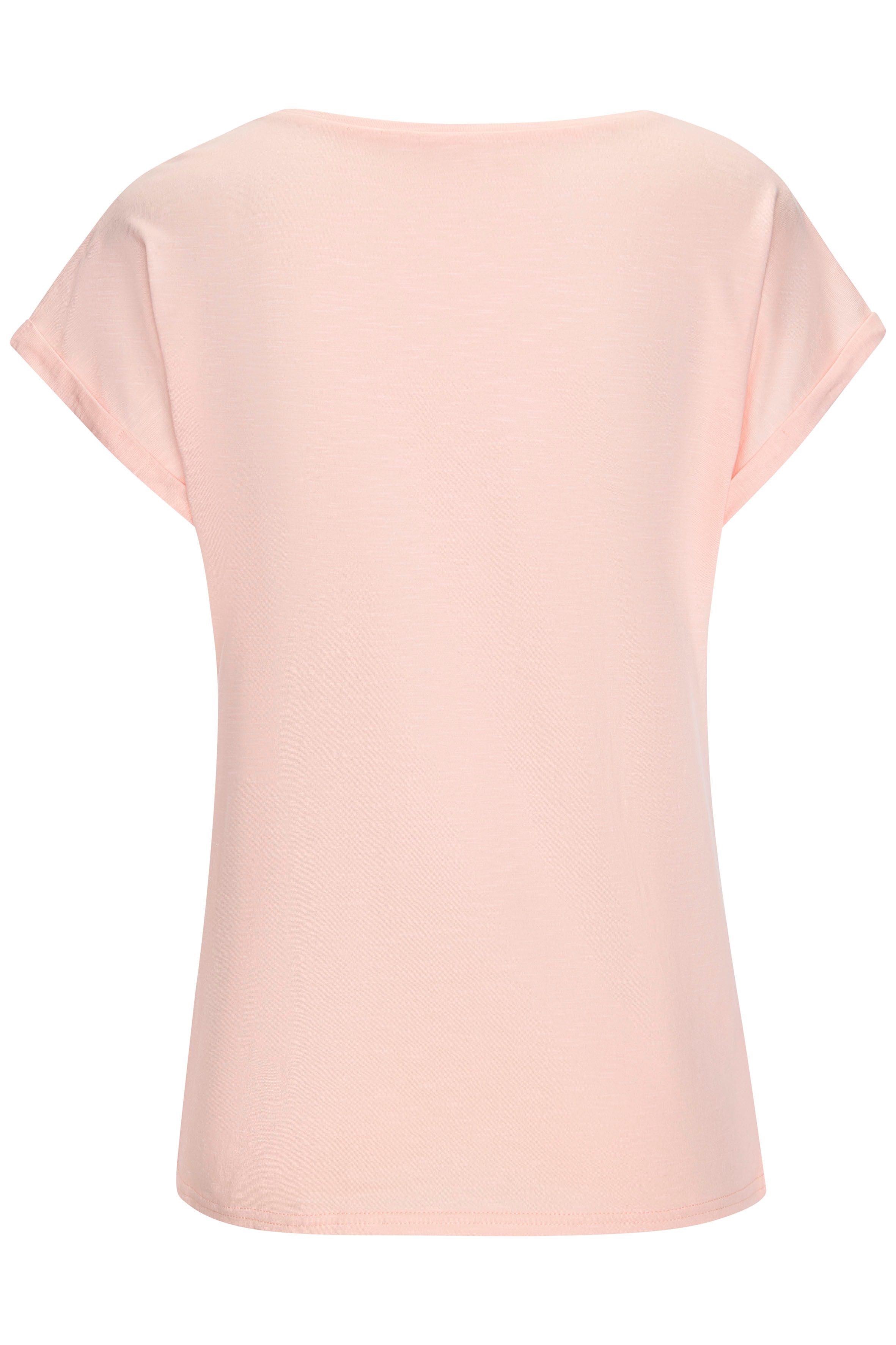 Beachtime T-shirt Met frontprint "Smile" in een zachte katoenkwaliteit