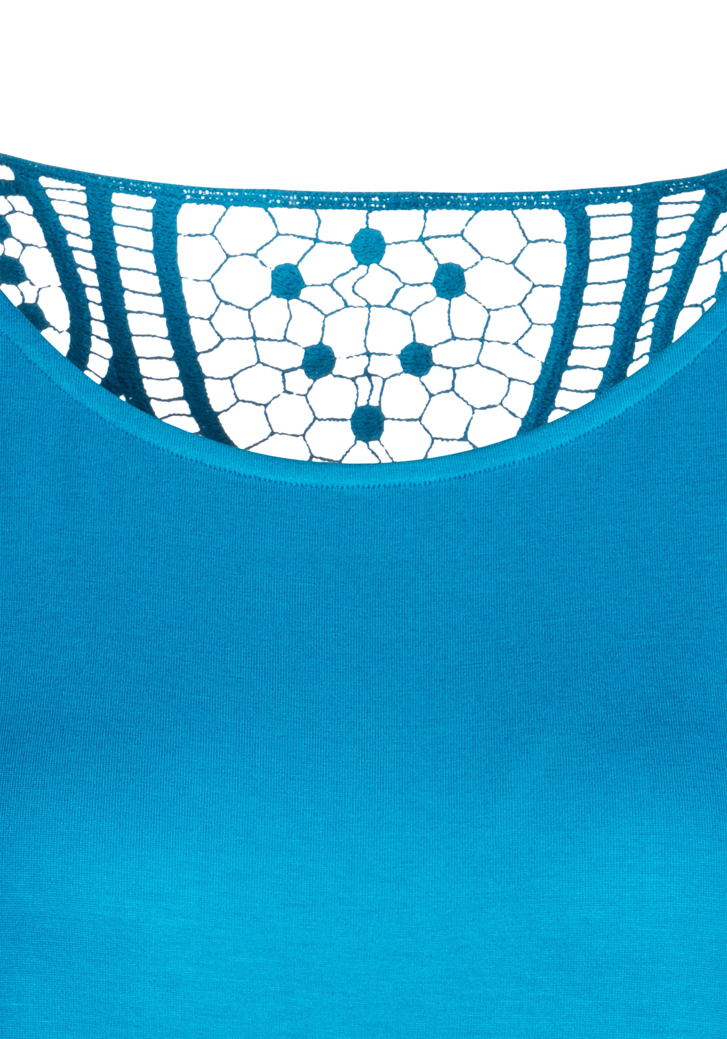 Vivance Shirt met korte mouwen Met haakwerk aan de achterkant (Set van 2)