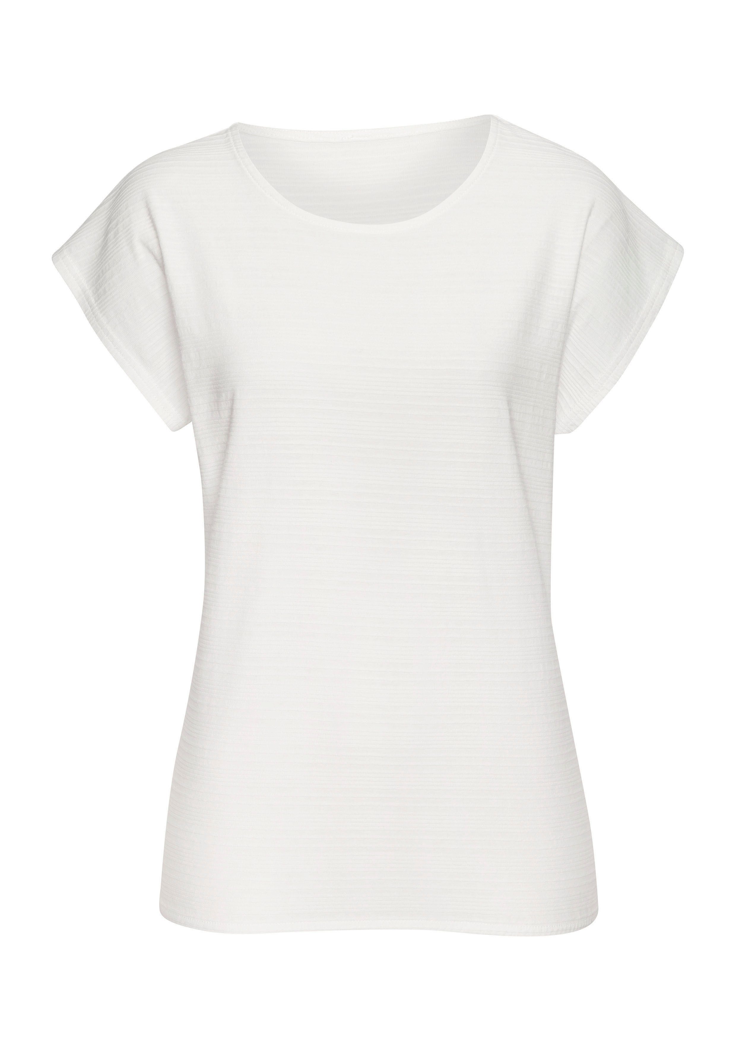 Vivance T-shirt Met modieuze streepstructuur in een zachte katoenkwaliteit (set)