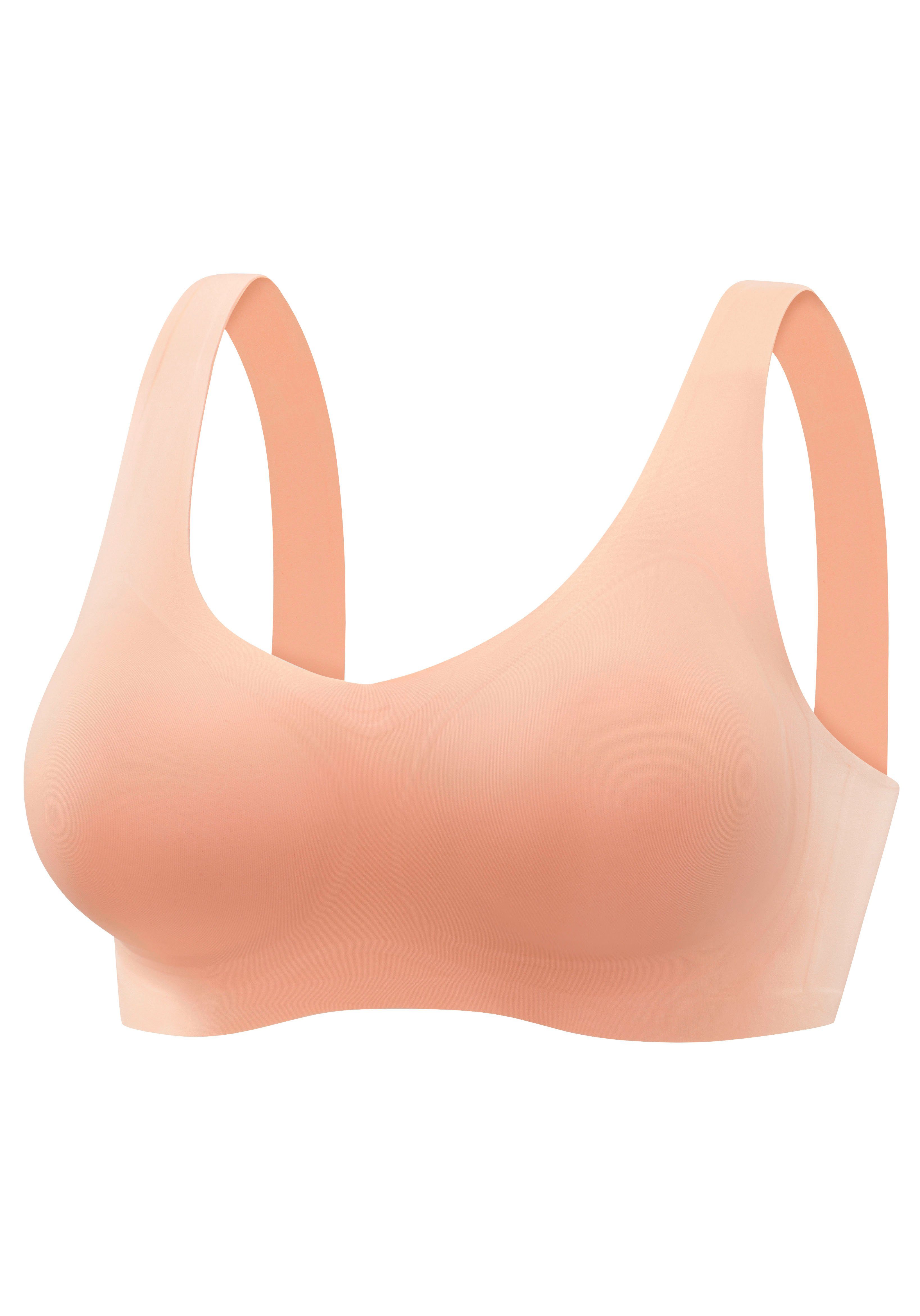 Nuance Bralette-bh SEAMLESS, zonder beugels, met geïntegreerd push-up kussen, Basic Lingerie