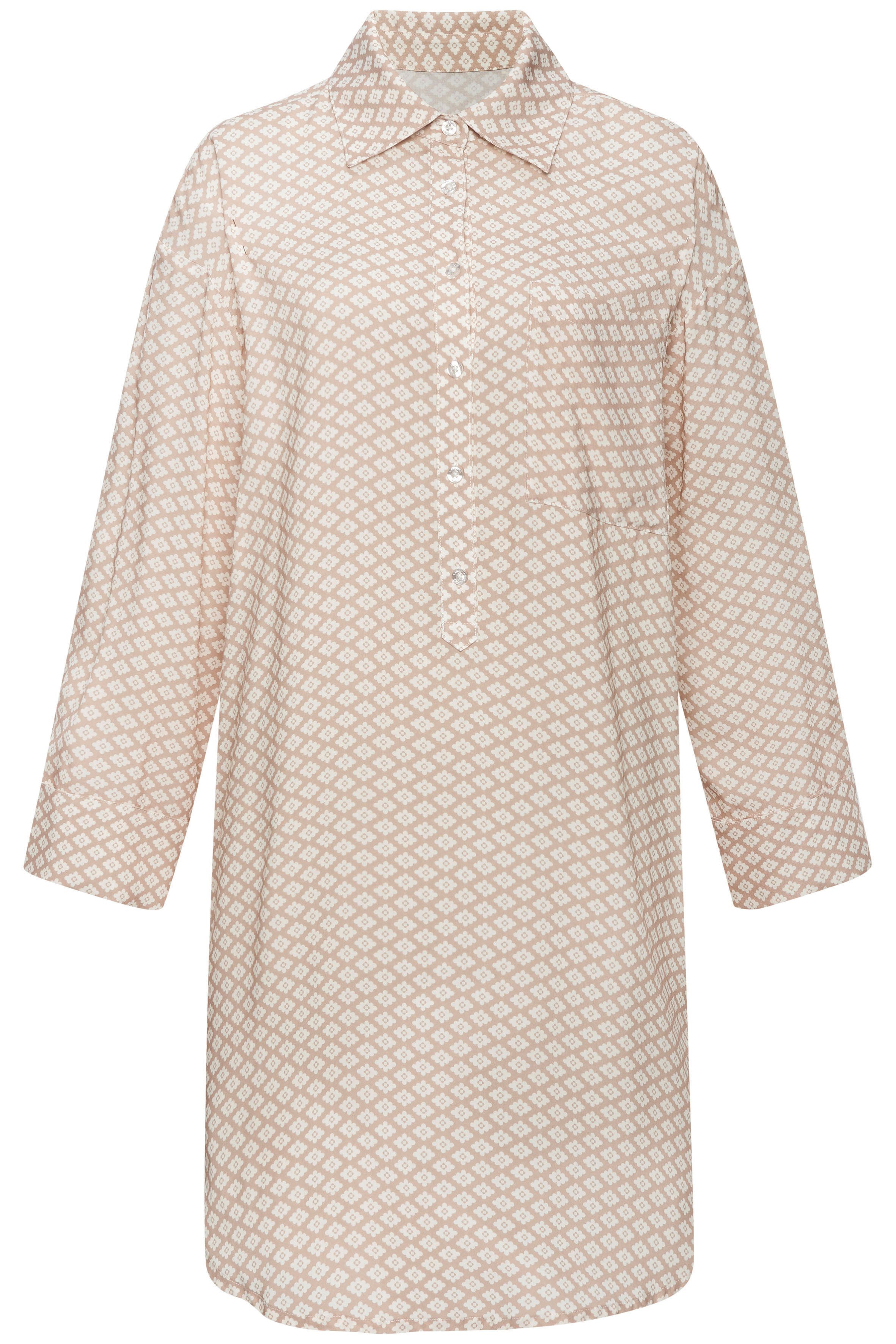 Lascana Pyjama top met grafisch all-over motief