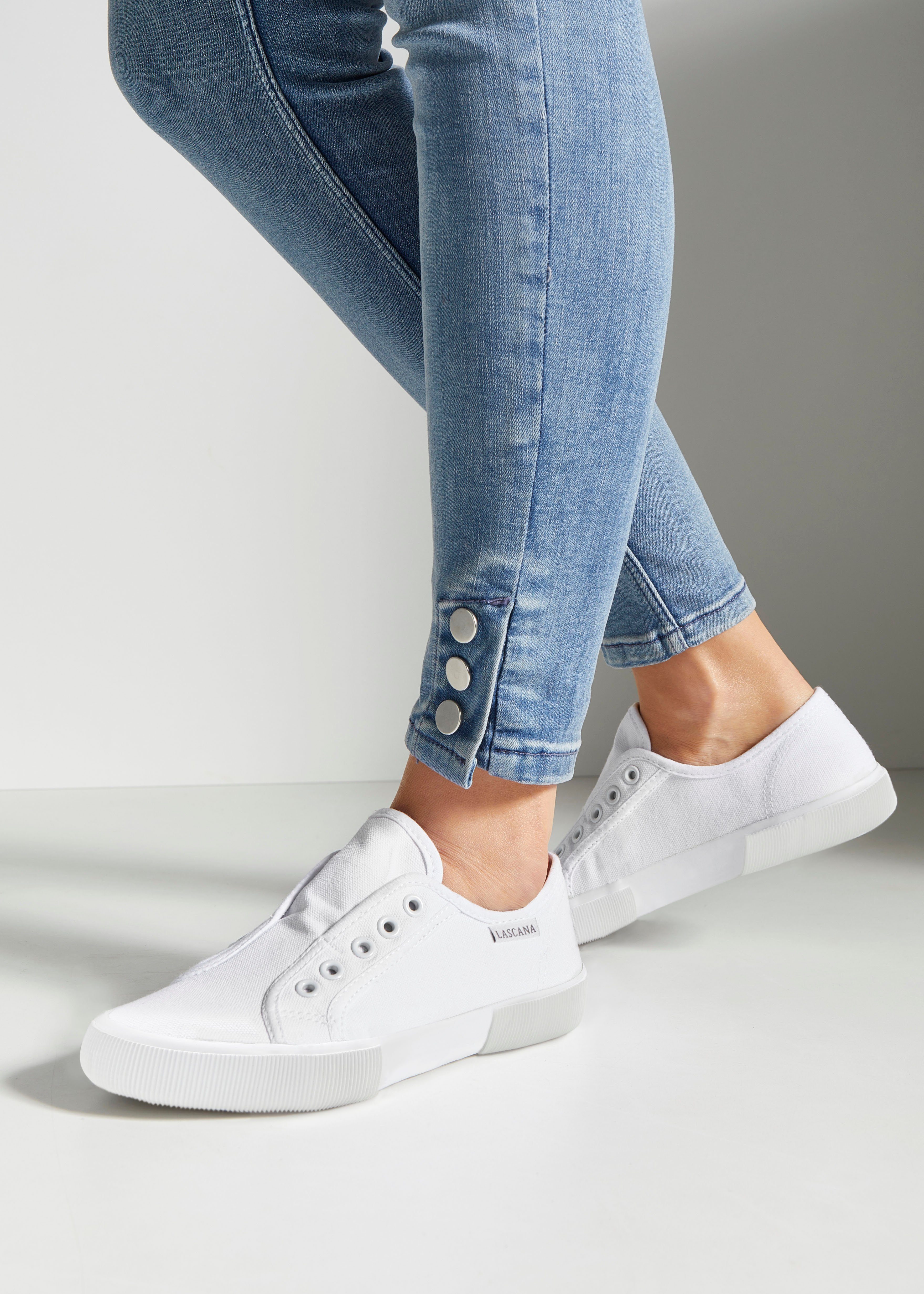 Lascana Sneakers Slipper, lage schoen, slip-on sneaker comfortabel om in te glijden