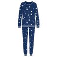 vivance dreams pyjama met sterrenprint blauw