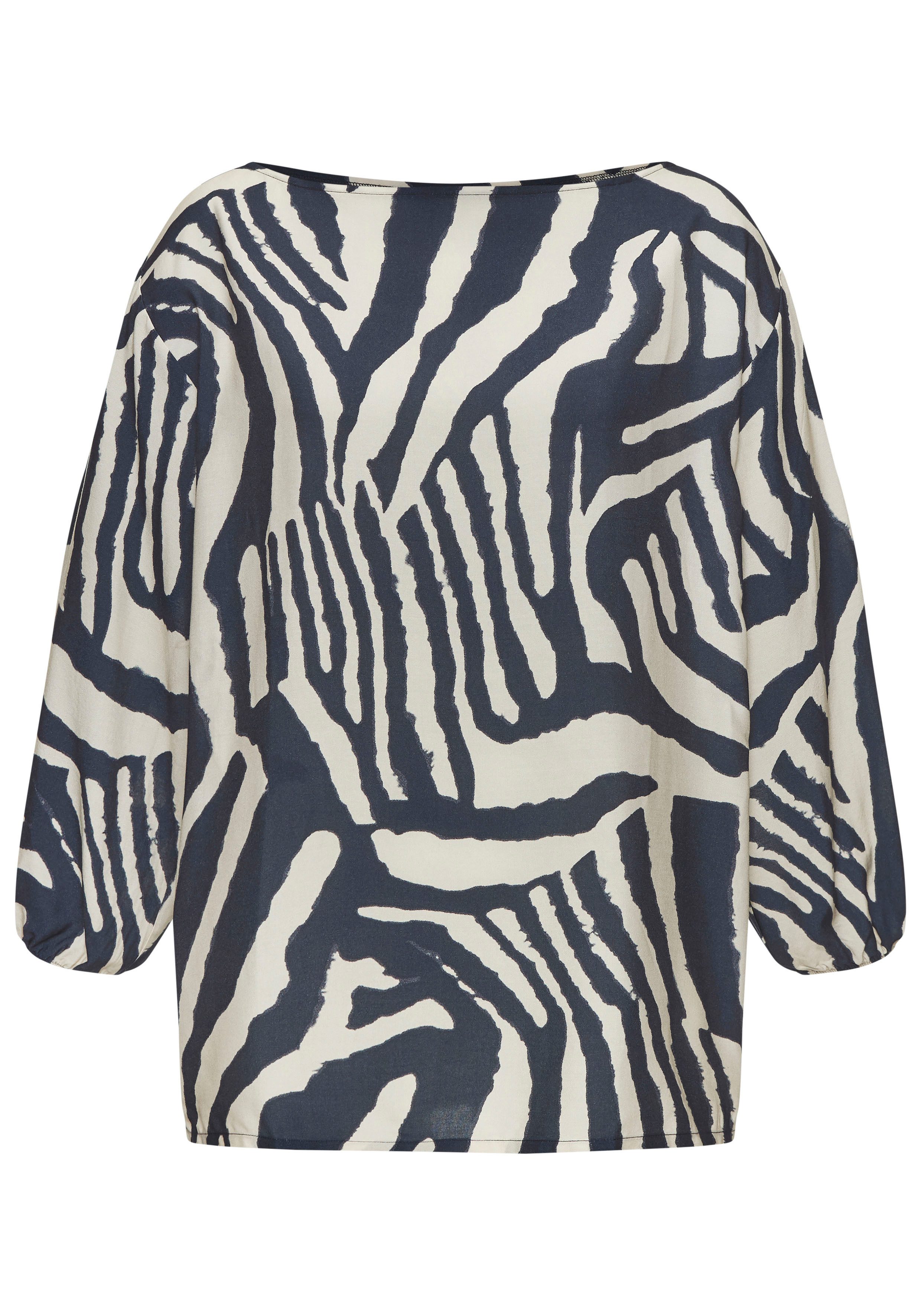 Lascana Blouse zonder sluiting met dierenprint, damesblouse, modieus