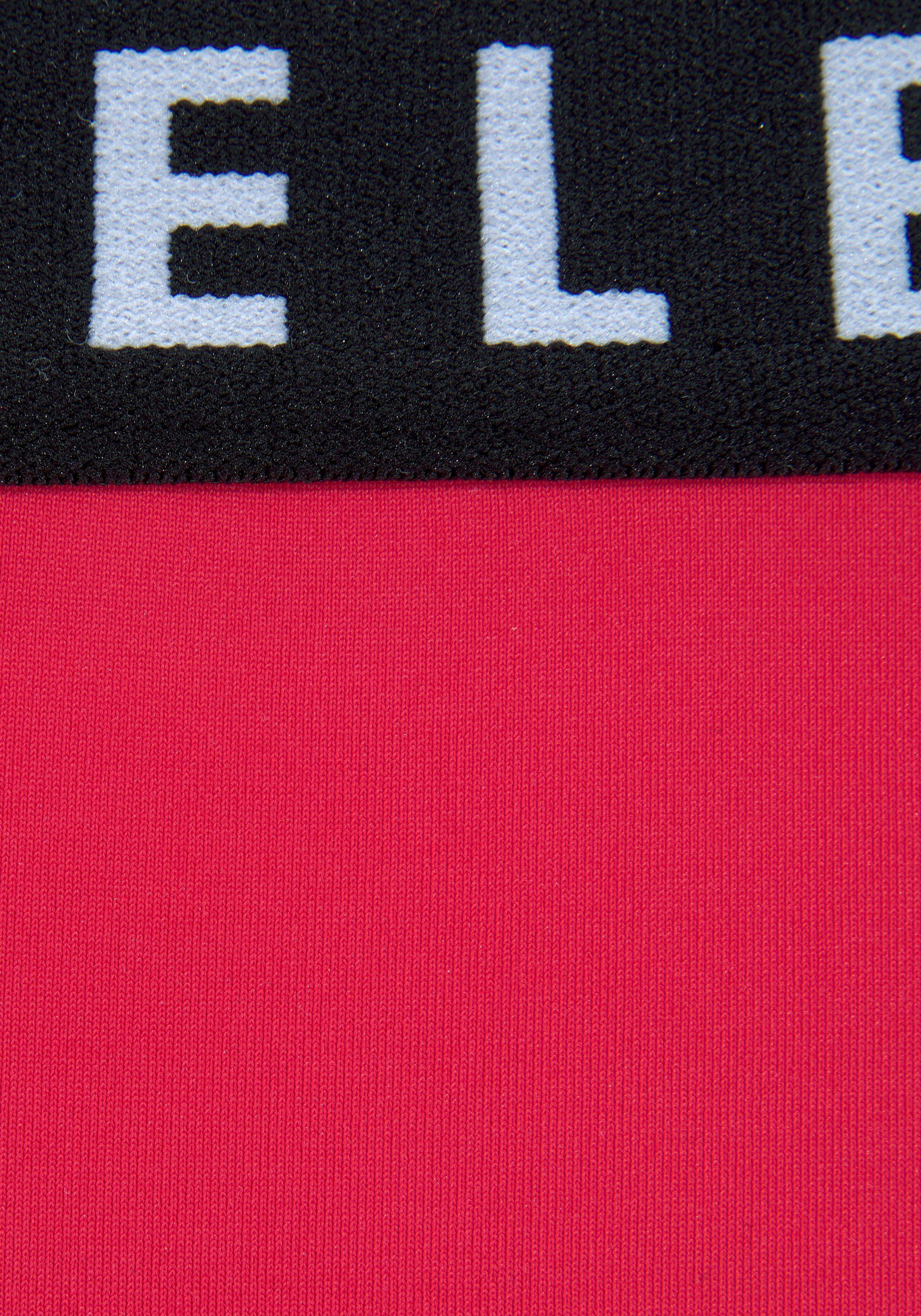 Elbsand Triangelbikini met merkopschriften in contrastkleur