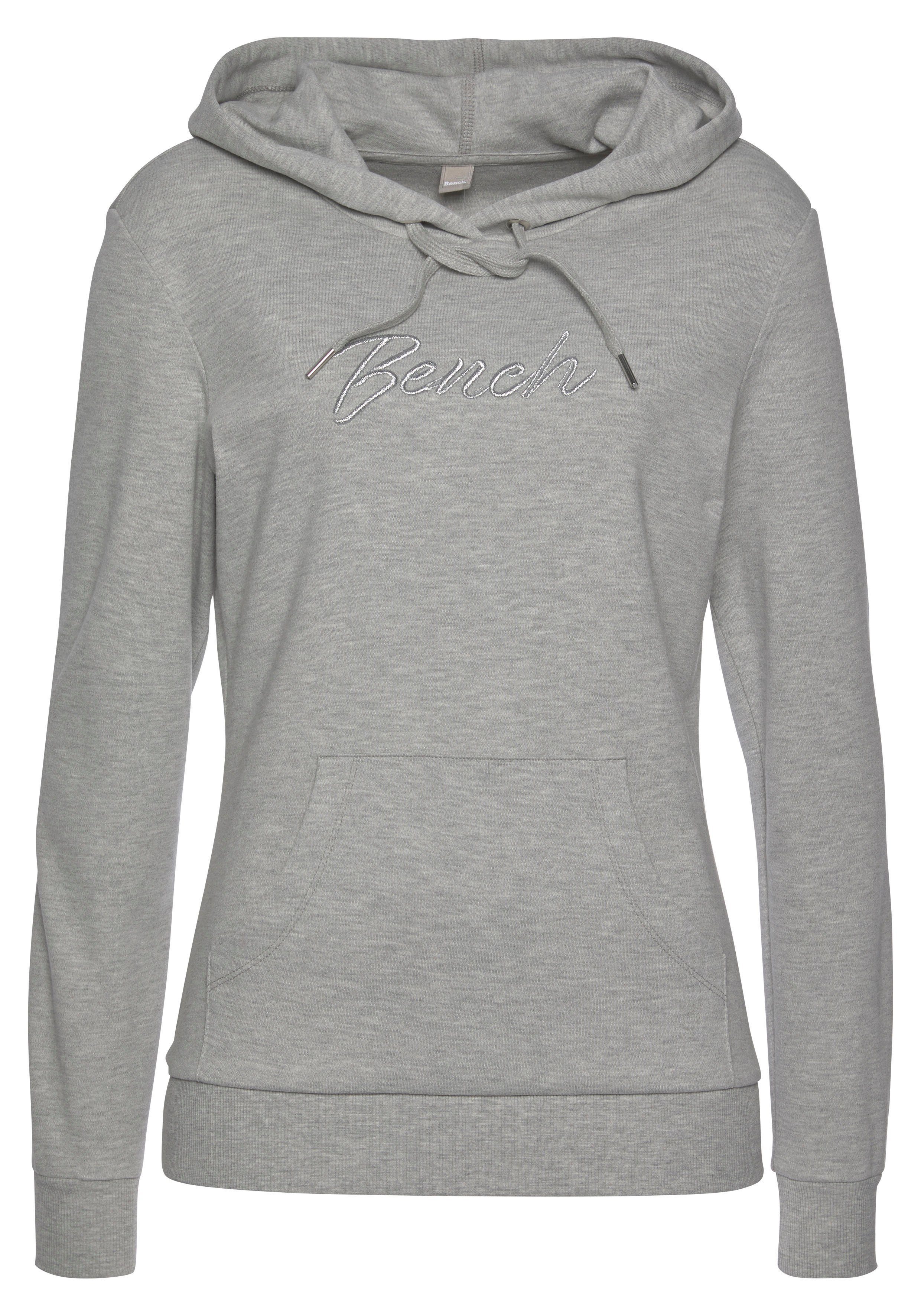Bench. Loungewear Hoodie met glanzende logo-borduurwerk, loungepak, hoodie