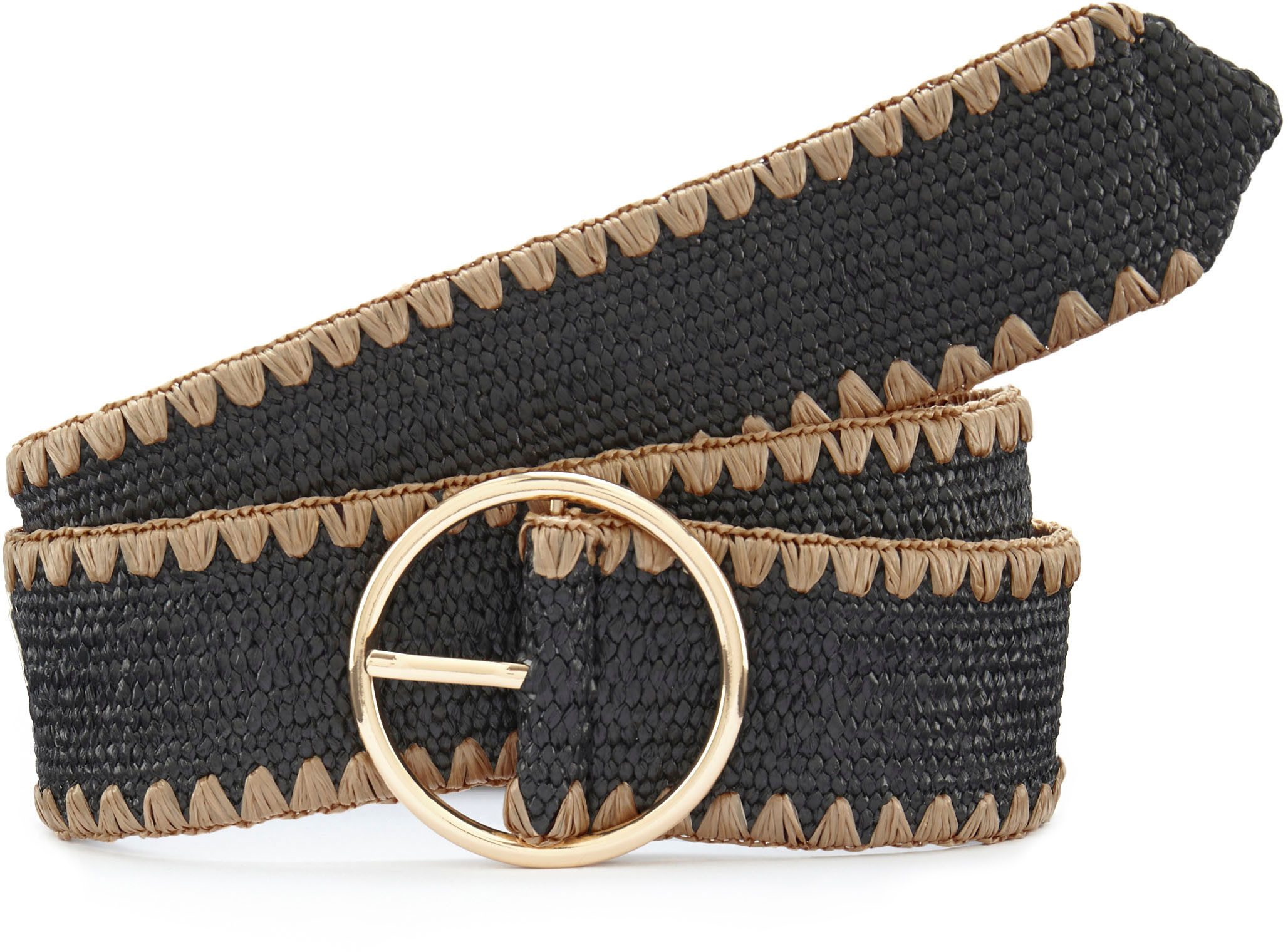 Lascana Tailleriem Stretch riem elastische riem in bamboe-look voor jurk & overall