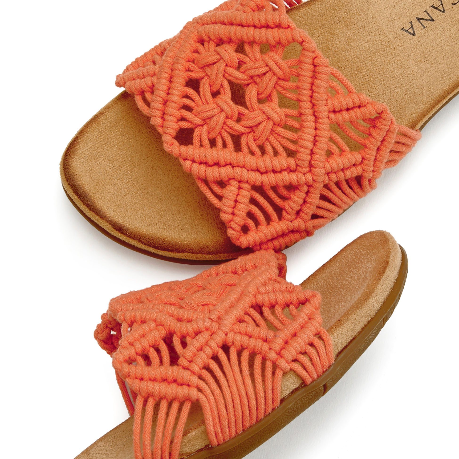 Lascana Slippers Mule, sandaal, open schoen met modieus haakpatroon VEGAN