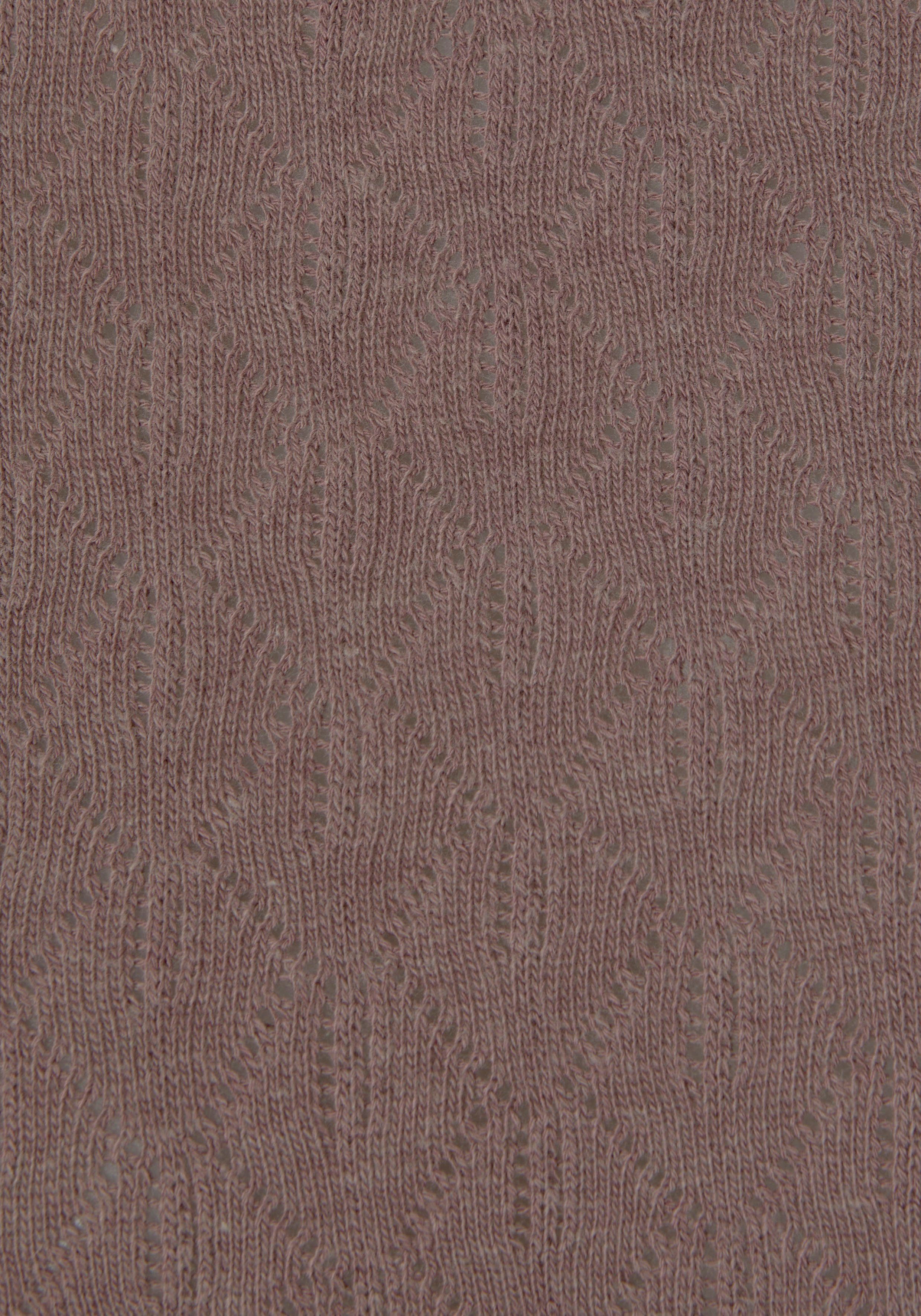 Vivance Shirt met lange mouwen Met modieus ajourpatroon (1-delig)