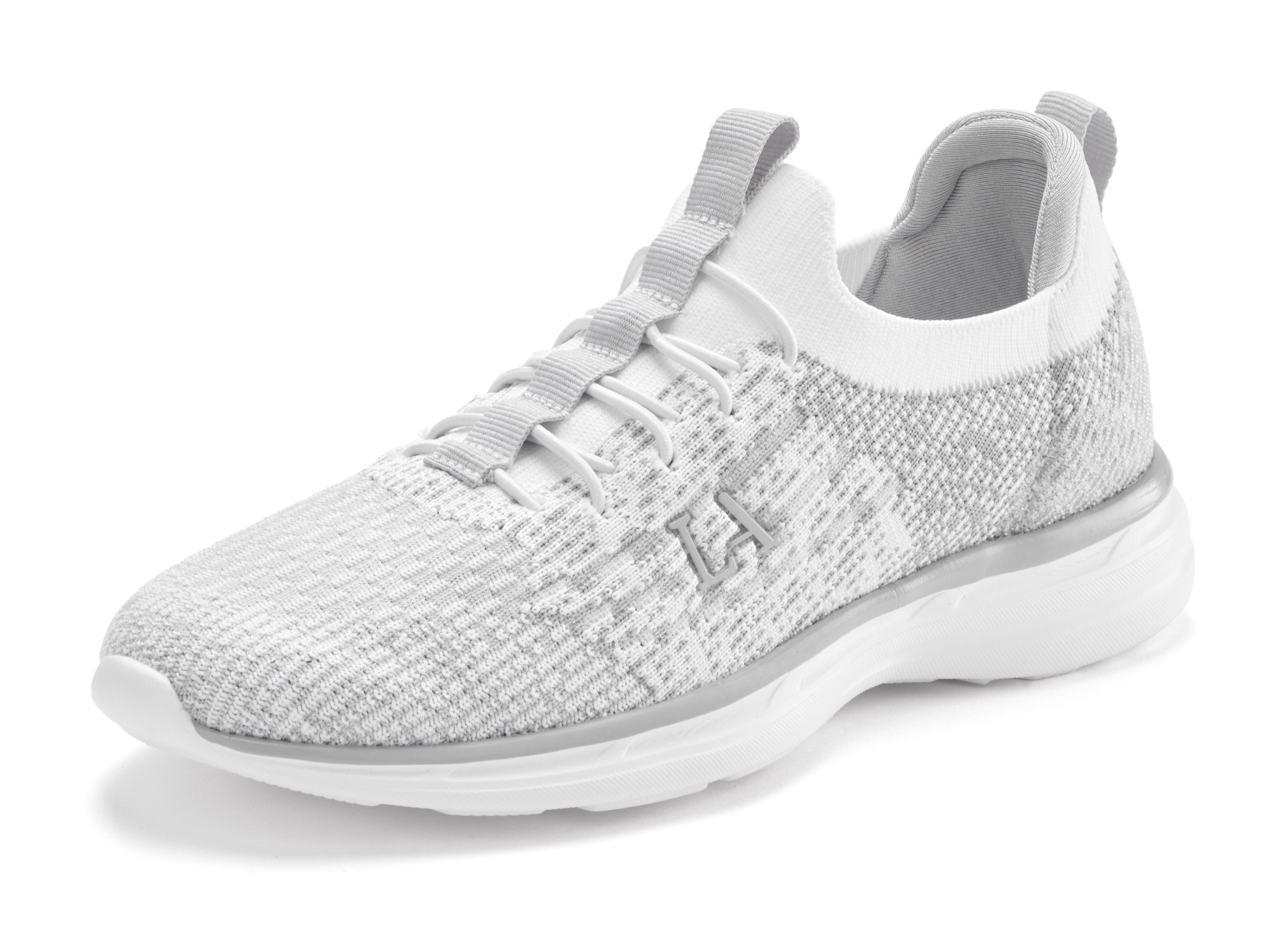 Lascana Sneakers, lage schoen, comfortabel om in te stappen, unisex, VEGAN sneakers maat 42 grijs