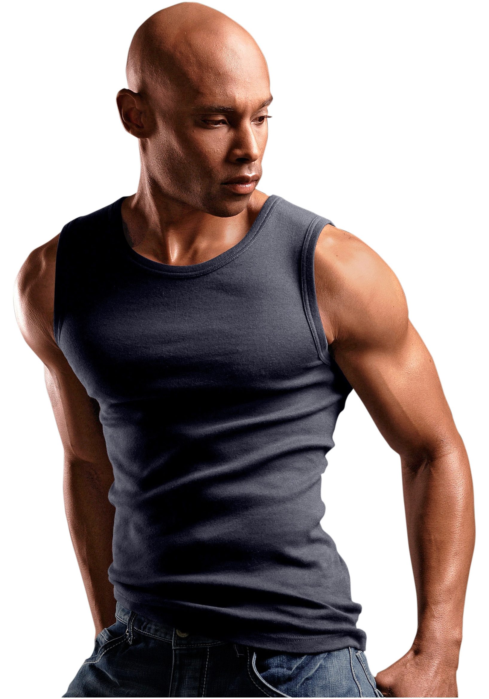 H.I.S Muscle-shirt zonder zijnaden optimale pasvorm (3-delig)
